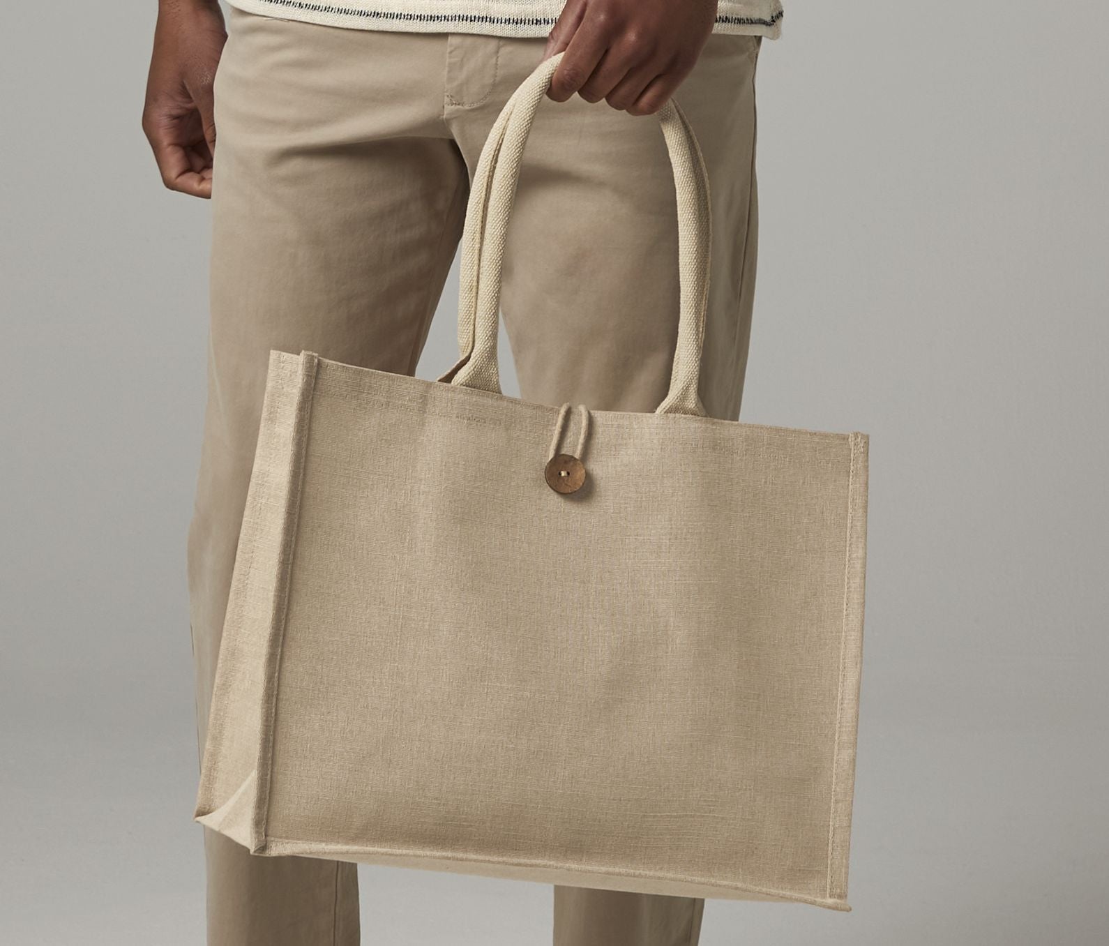 Sac shopping en coton/toile de jute