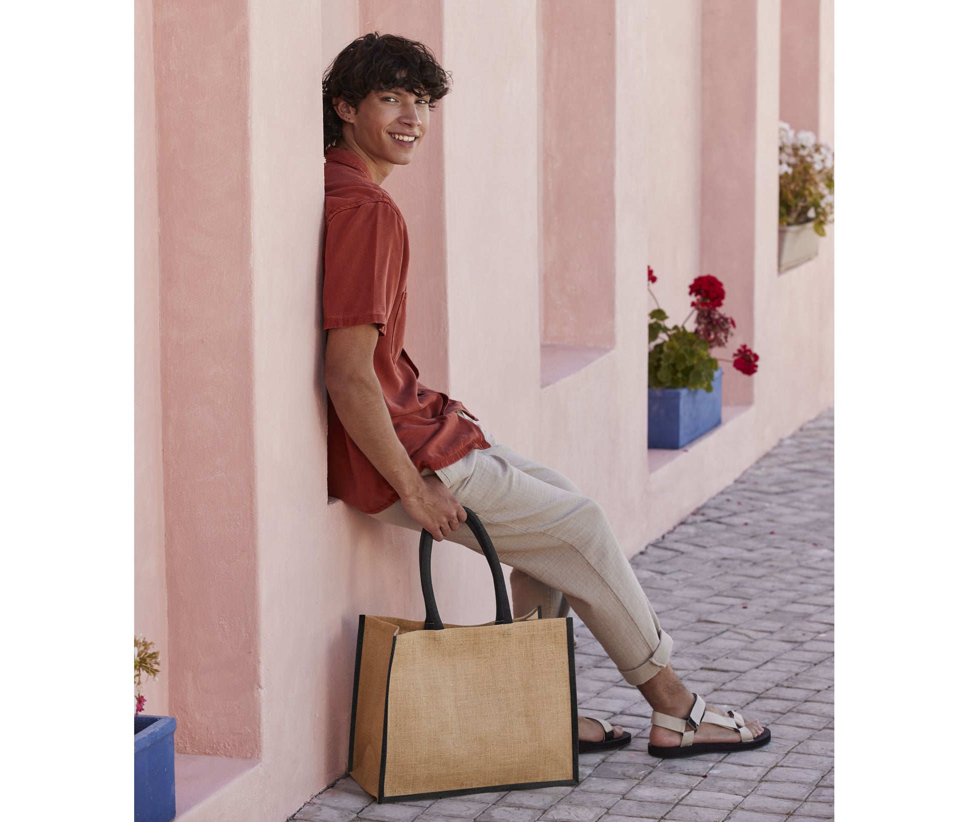 Sac shopping en toile de jute