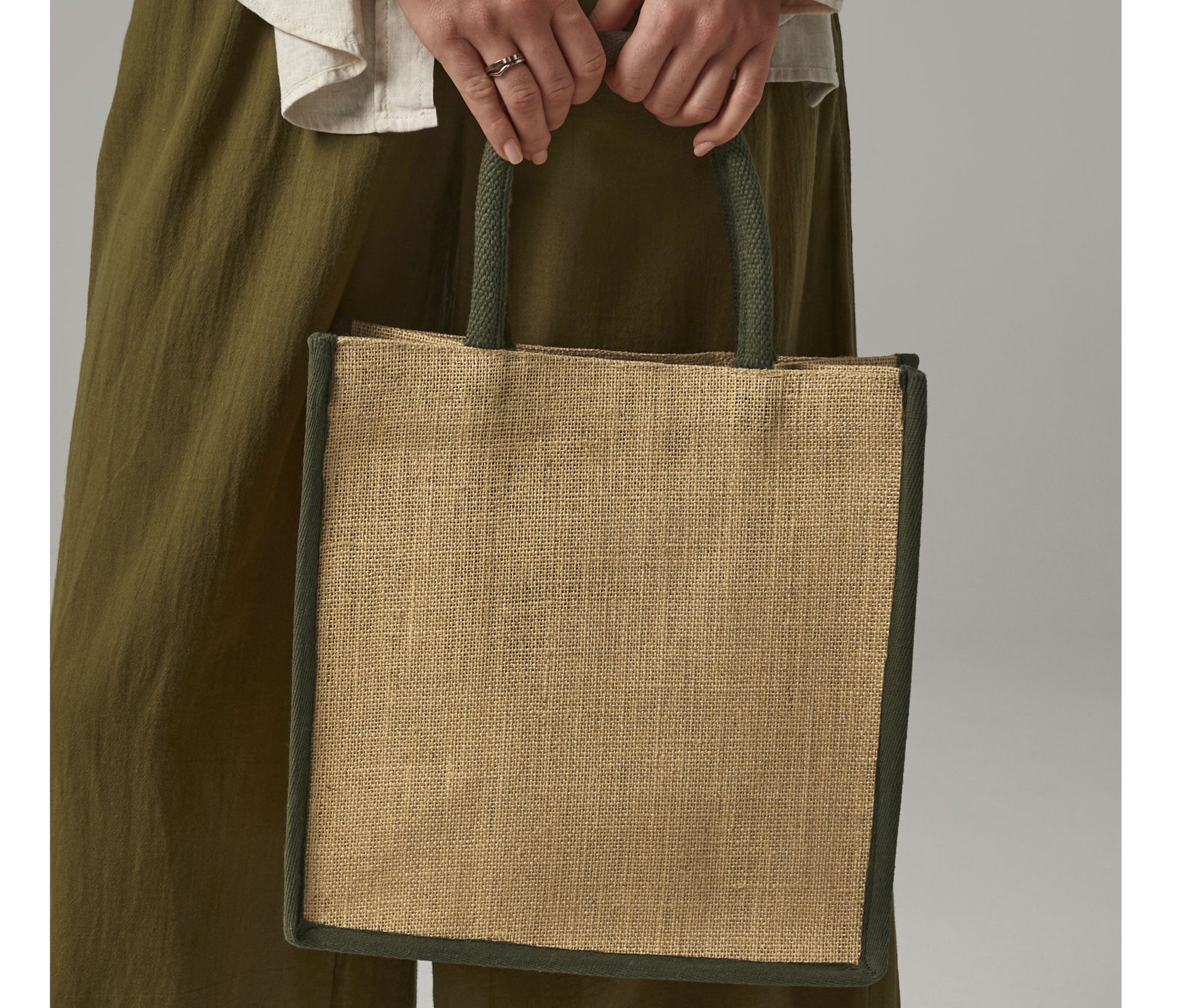Petit sac shopping en toile de jute