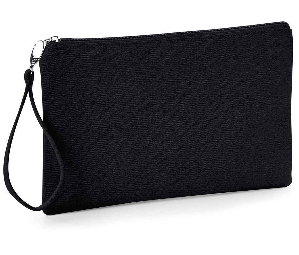 Petite Pochette en Coton Canvas - Black/black