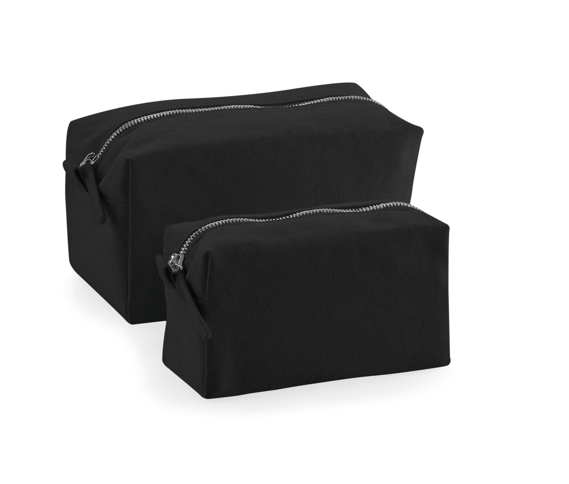 Trousse Zippée en Coton - Black