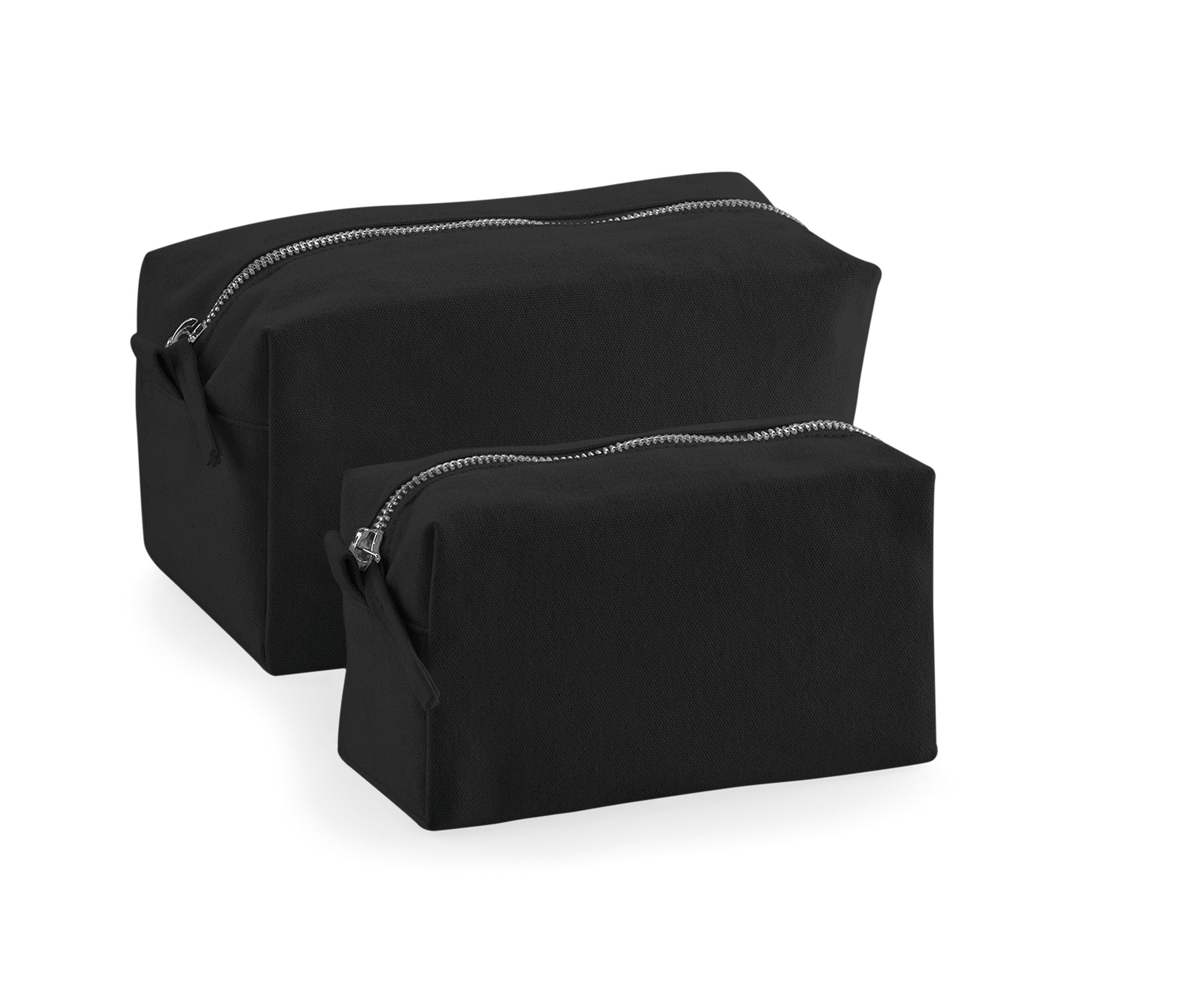 Trousse Zippée en Coton - Black