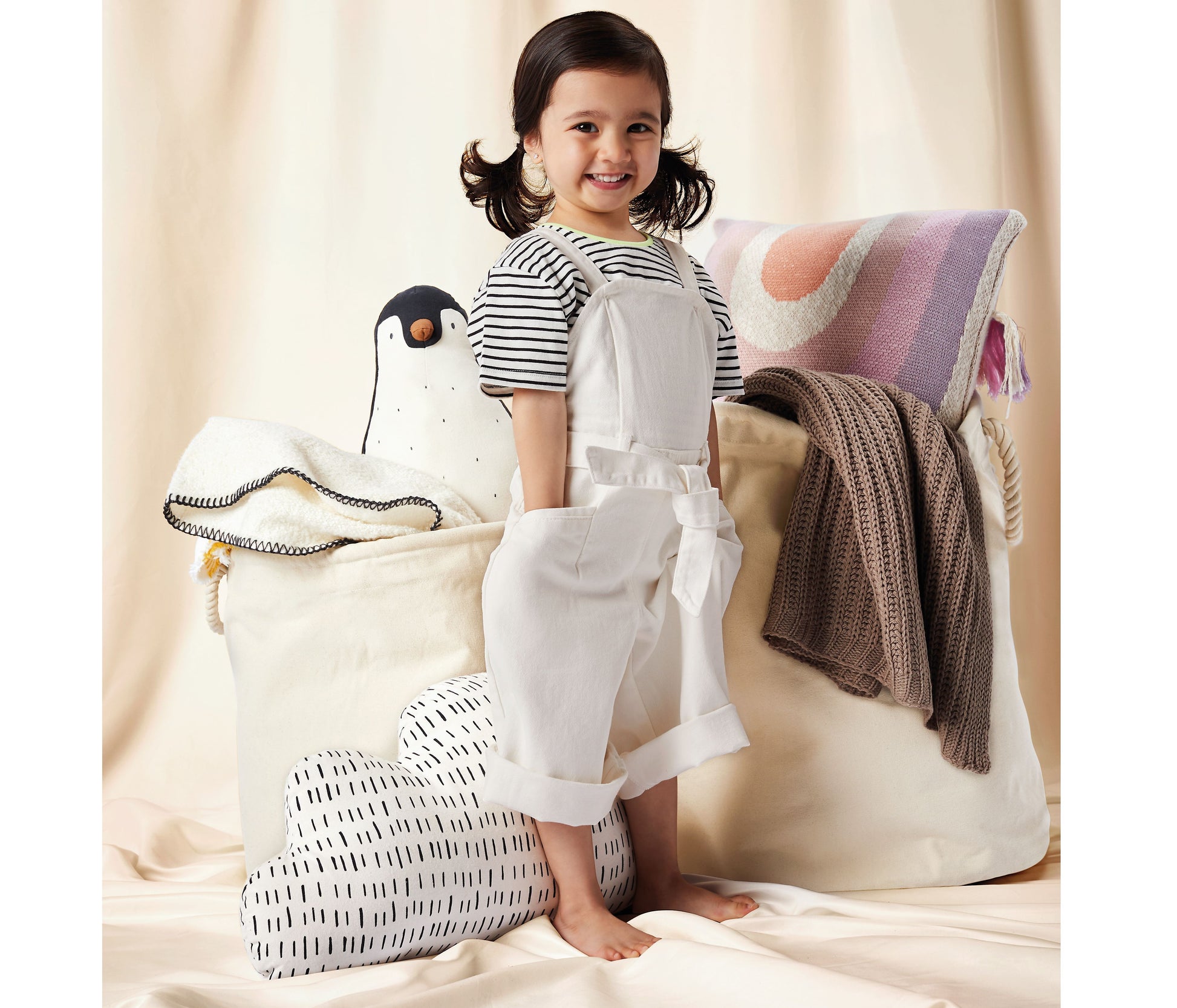 Panier en coton canvas