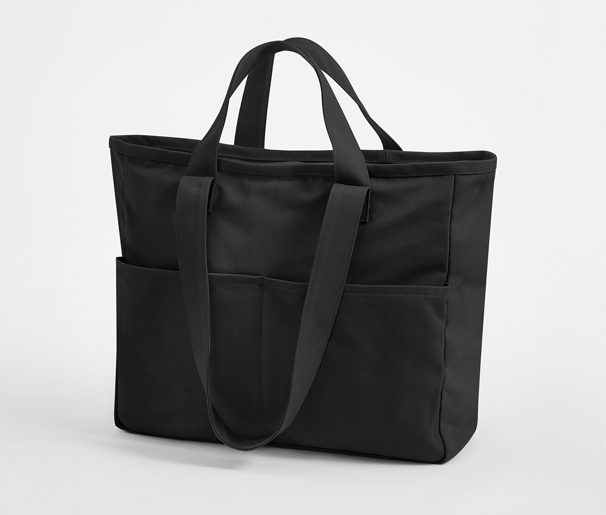 Sac Shopping Poche Cargo - Black