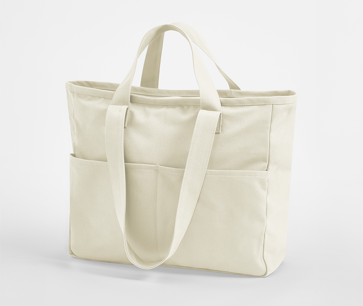 Sac Shopping Poche Cargo - Natural