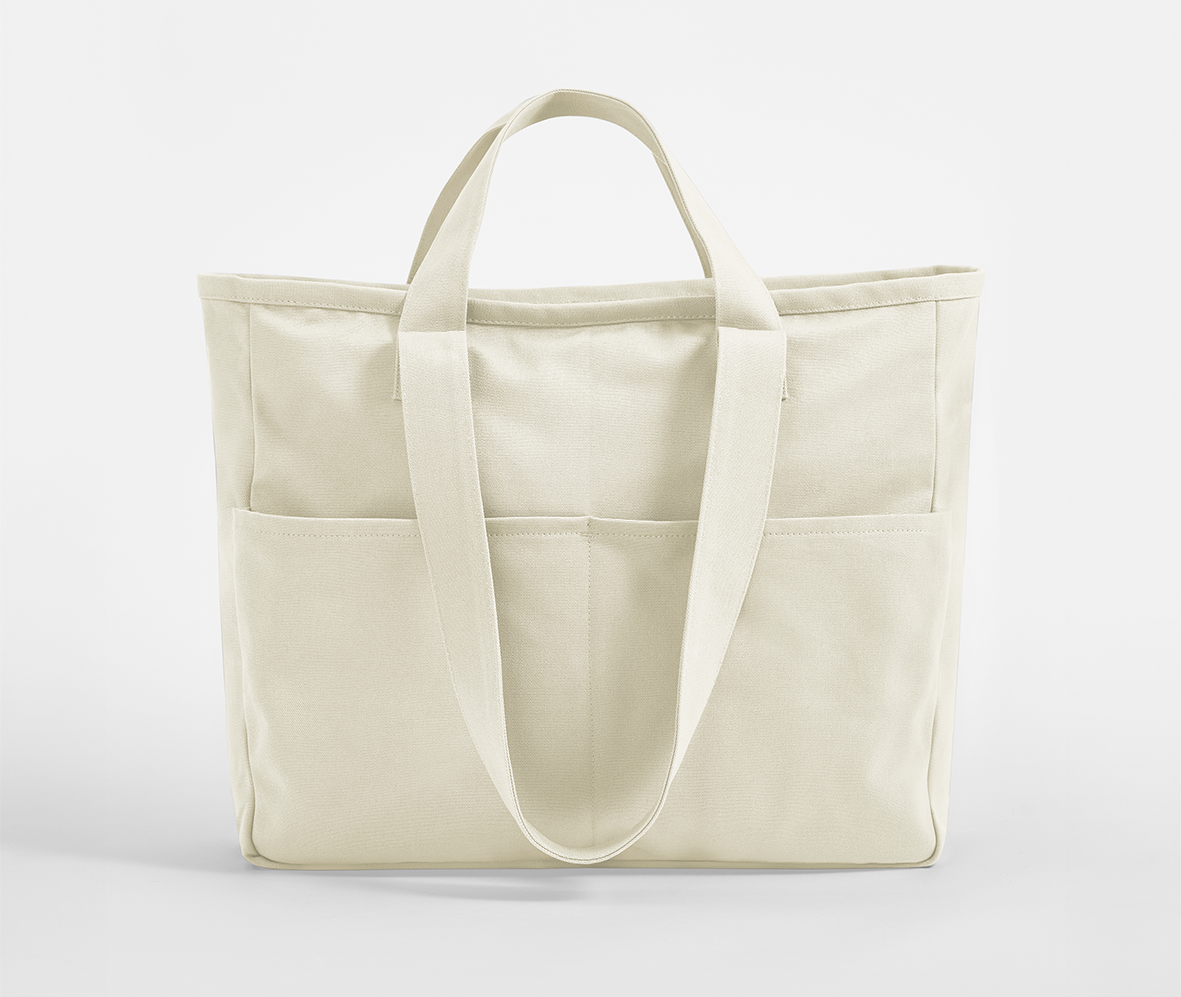Sac Shopping Poche Cargo - Natural
