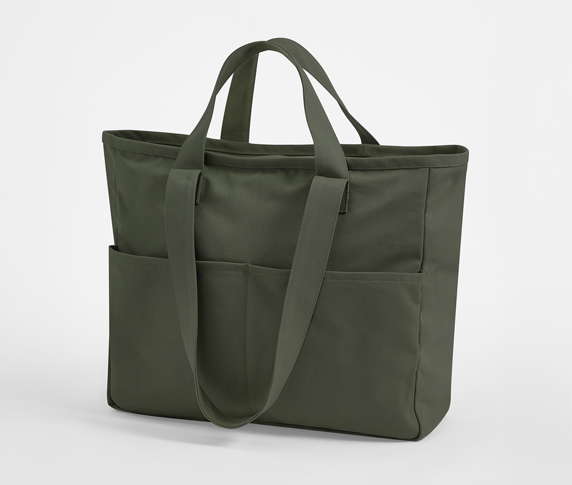 Sac Shopping Poche Cargo - Olive Green