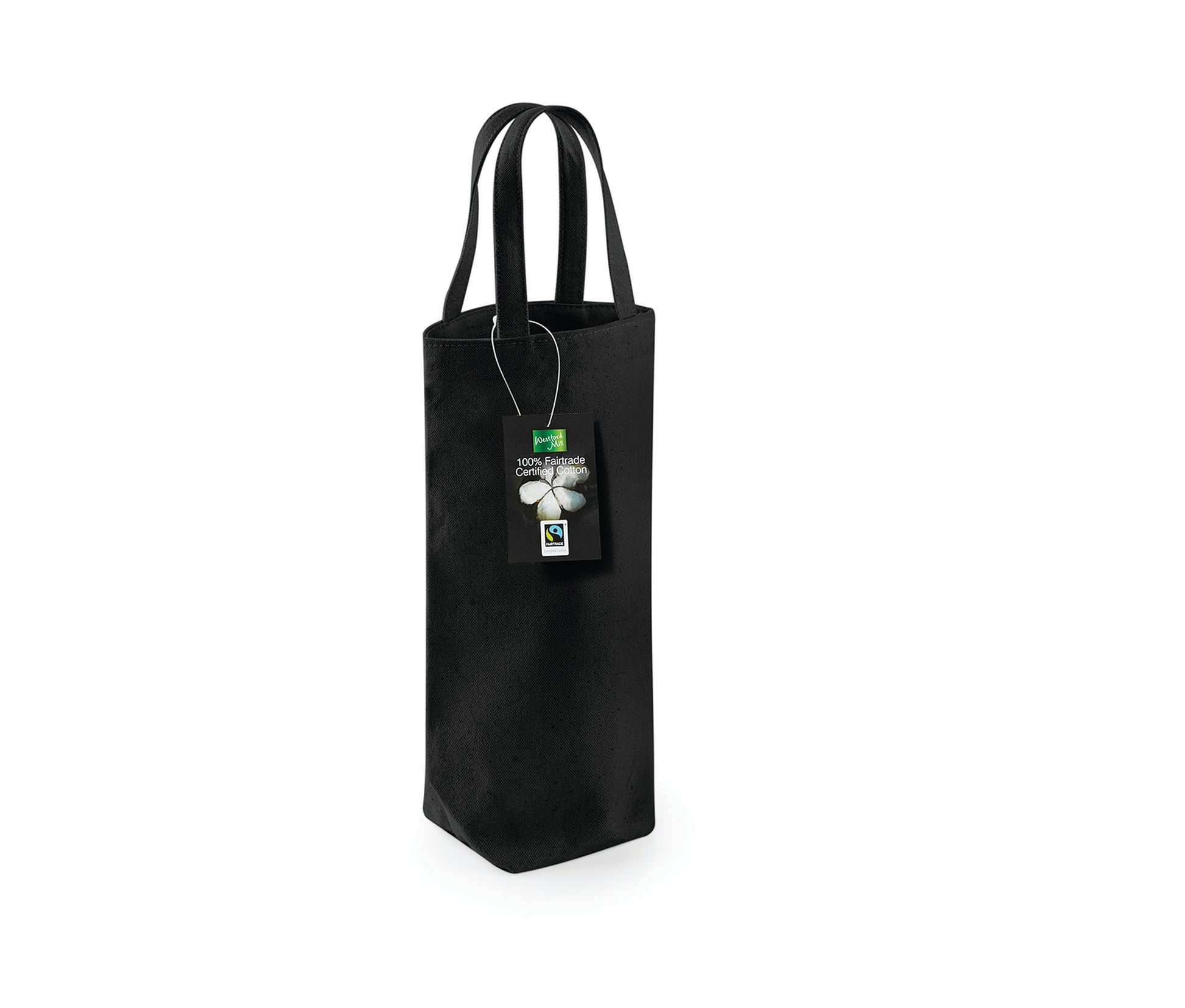 Sac à Bouteille en Coton Issu du Commerce Équitable - Black