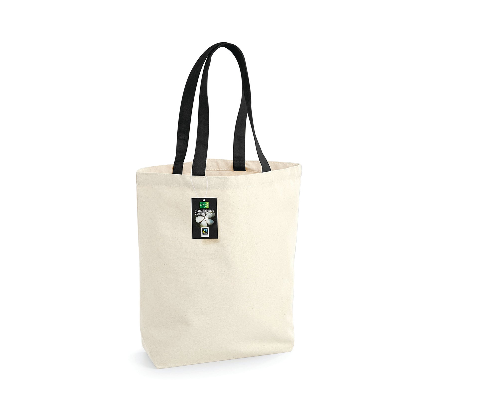 Sac Shopping en Coton Issu du Commerce Équitable - Natural/black
