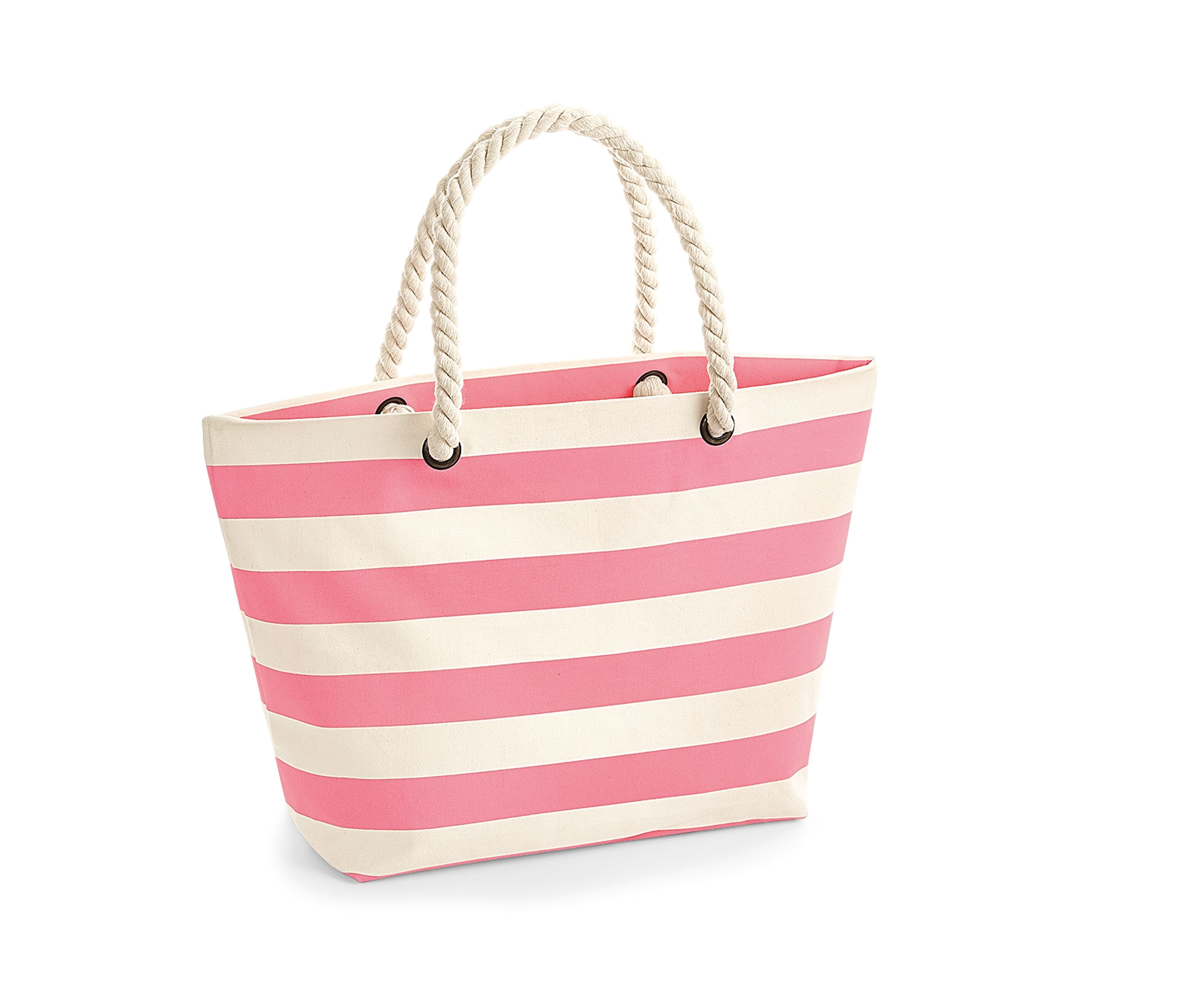 Sac de Plage Nautical - Natural/pink
