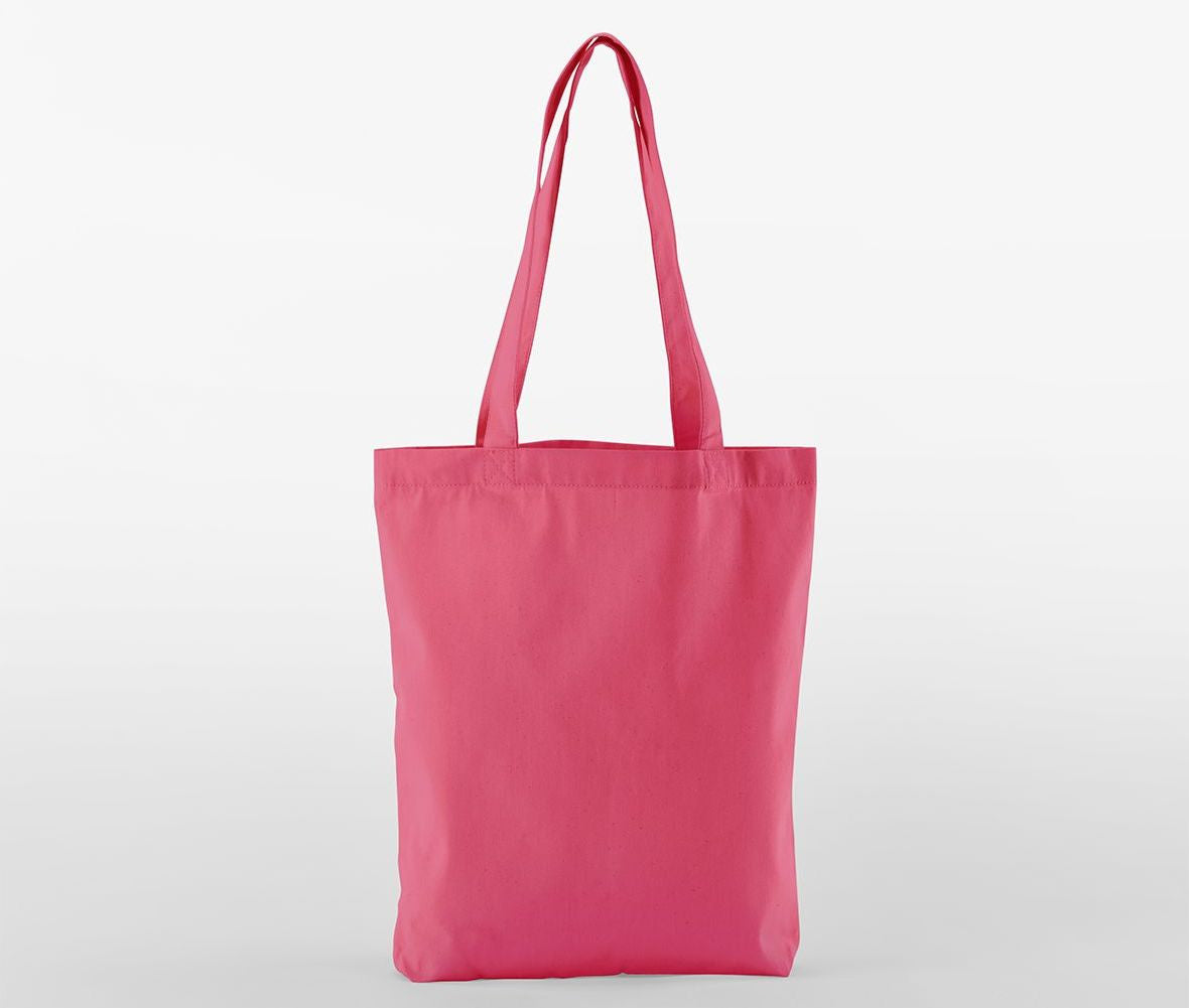 Sac Shopping en Coton Organique Sergé - Raspberry Pink
