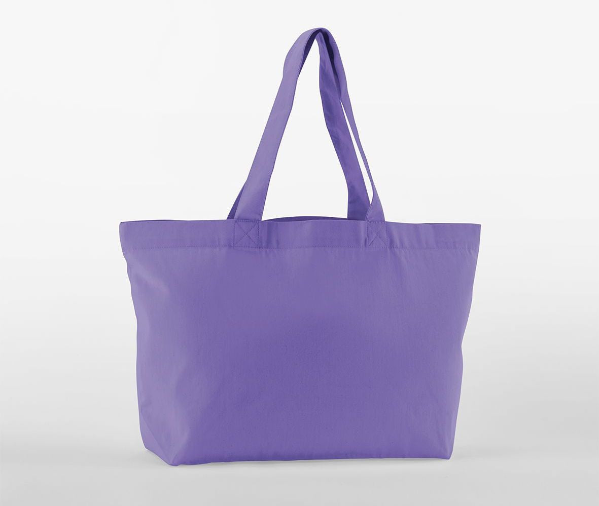 Grand Sac Shopping en Coton Organique Sergé - Violet
