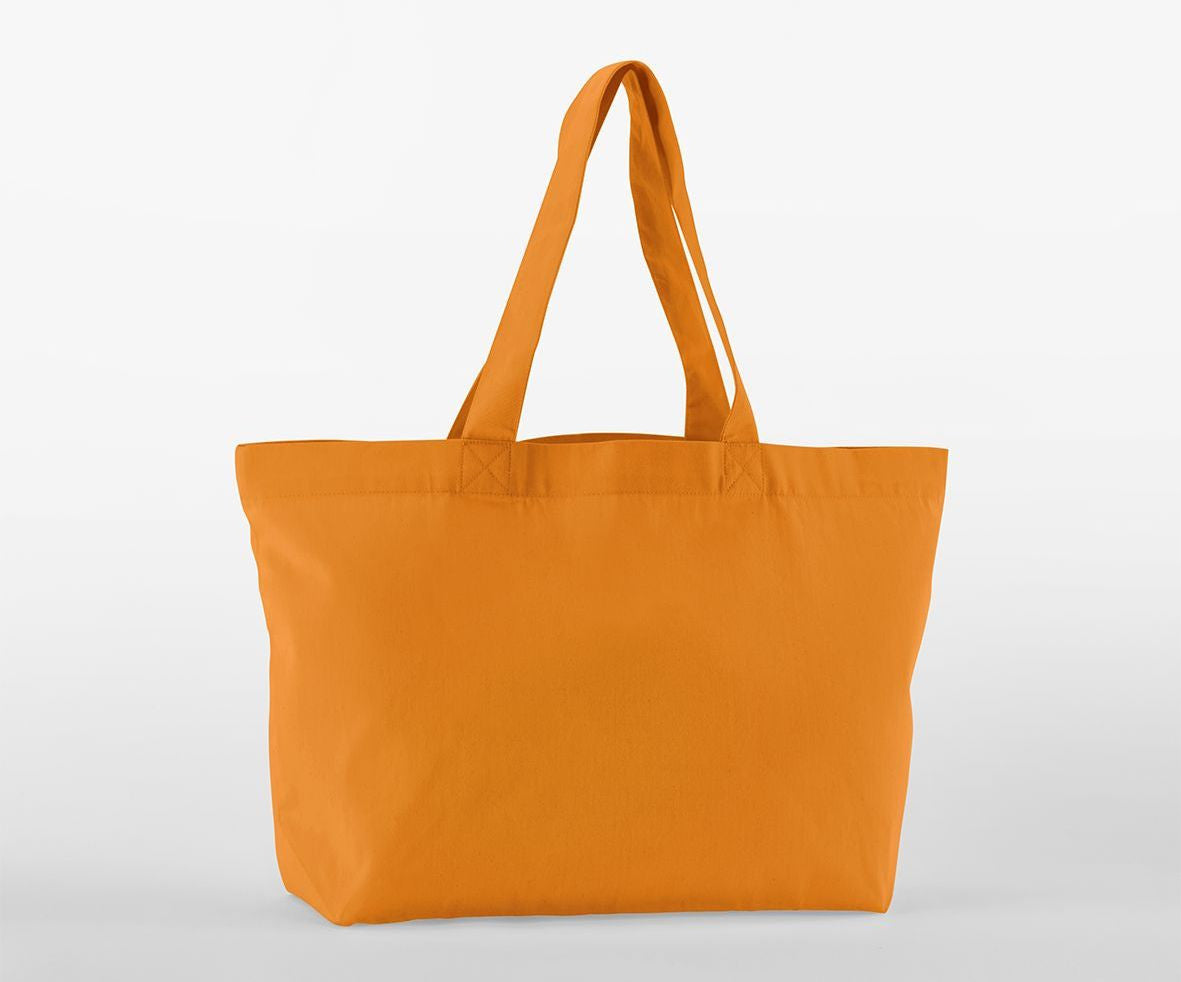 Grand Sac Shopping en Coton Organique Sergé - Orange