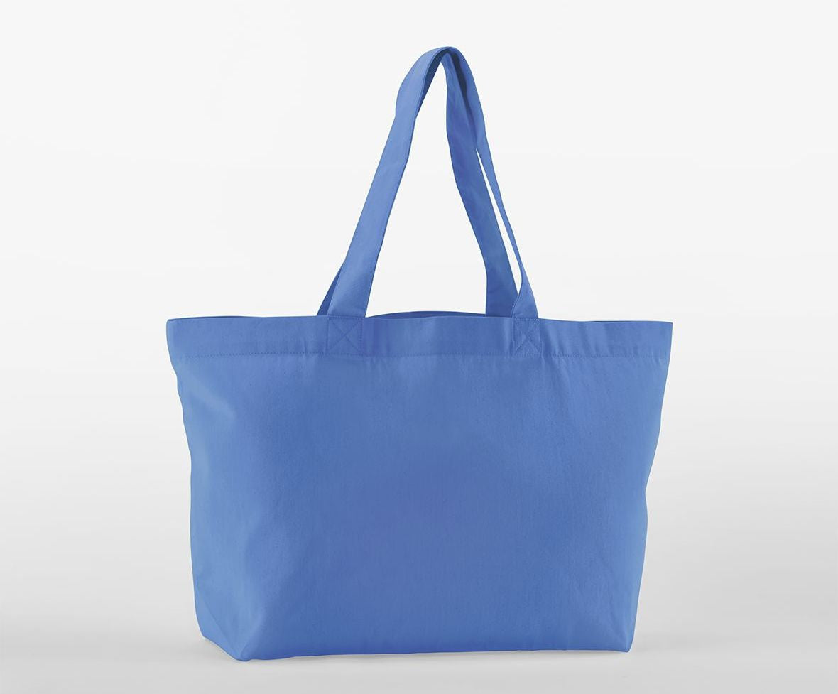 Grand Sac Shopping en Coton Organique Sergé - Cornflower Blue