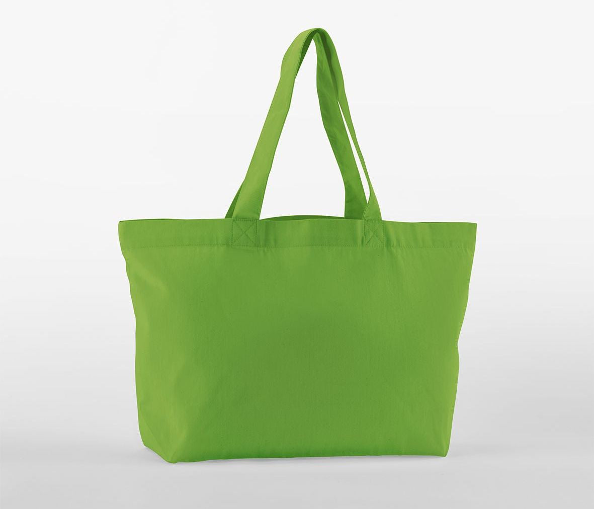 Grand Sac Shopping en Coton Organique Sergé - Apple Green