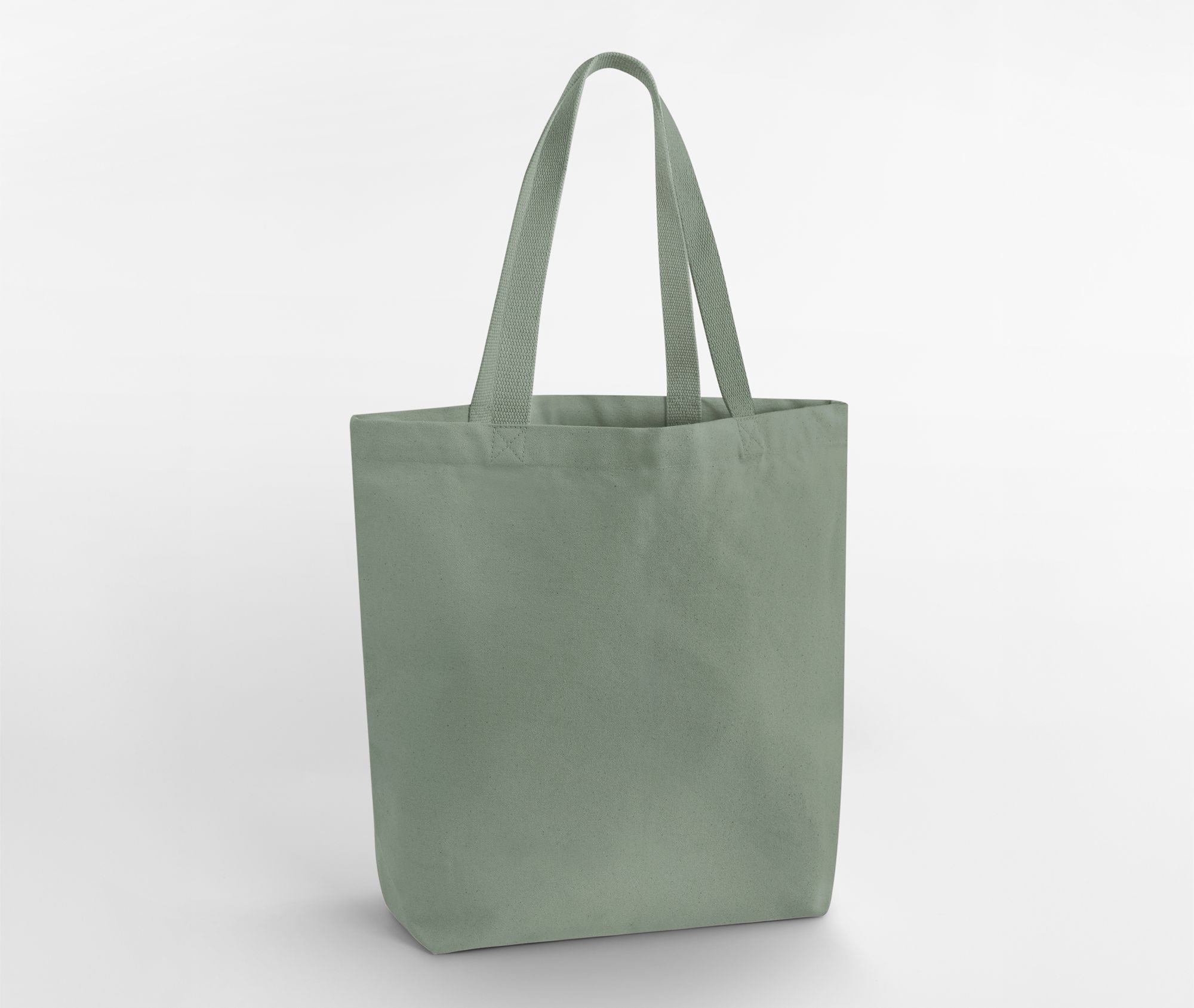 Sac Shopping en Coton Lourd - Dusty Green