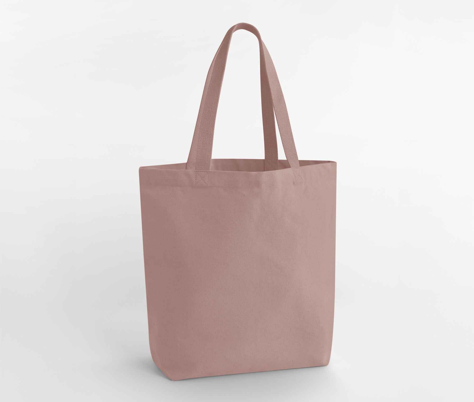 Sac Shopping en Coton Lourd - Rose Pink