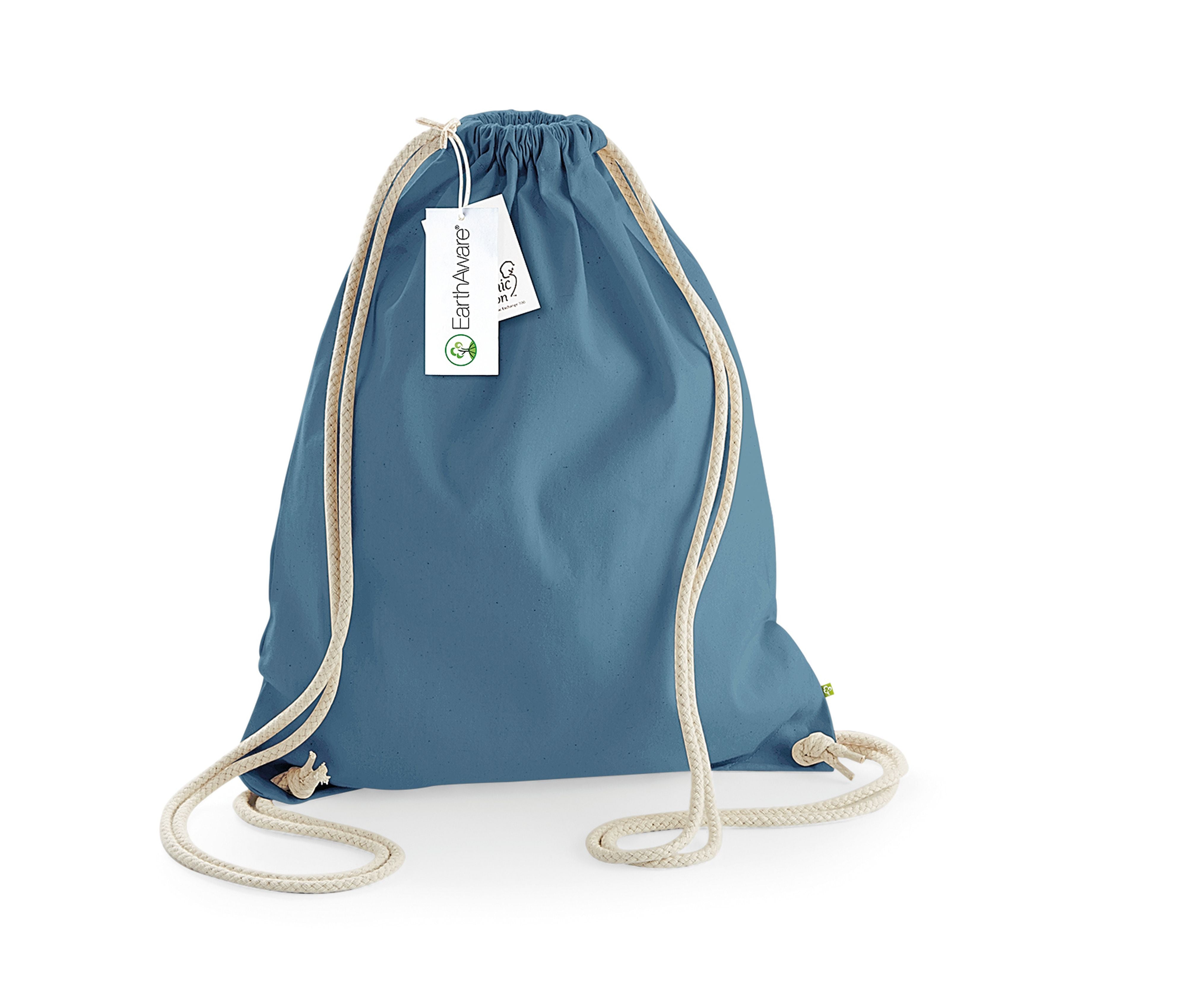 Sac de Gym en Coton Organique - Airforce Blue