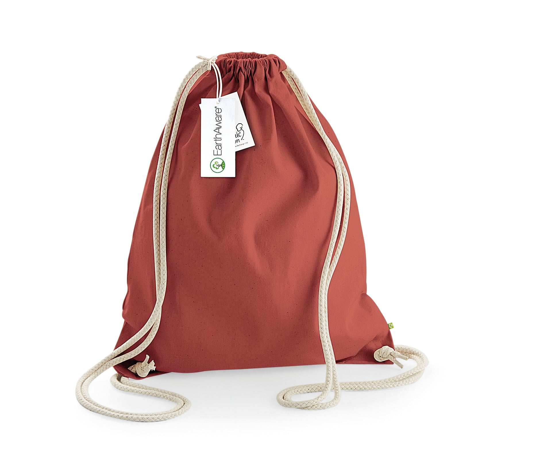 Sac de Gym en Coton Organique - Orange Rust