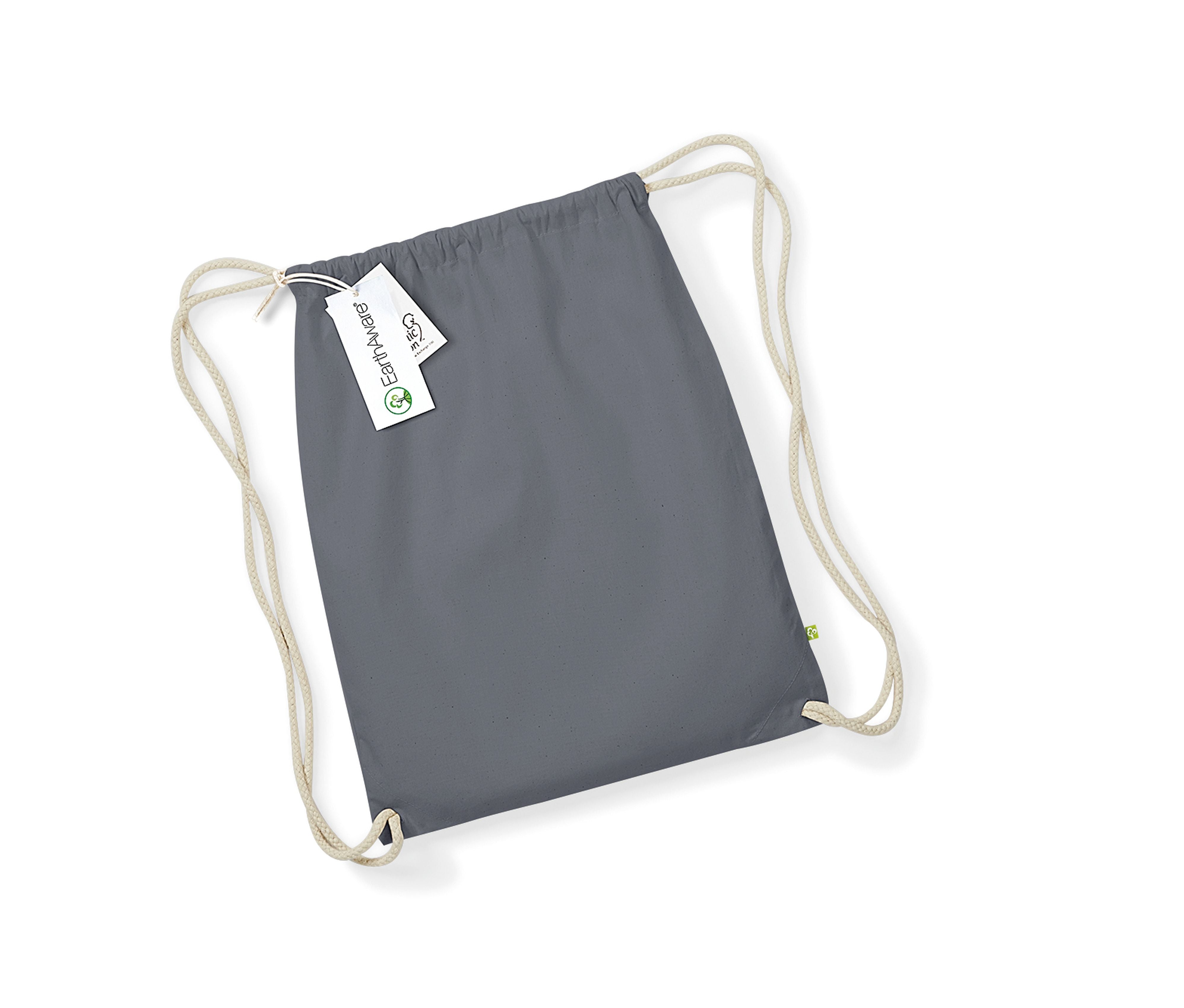 Sac de Gym en Coton Organique - Graphite Grey