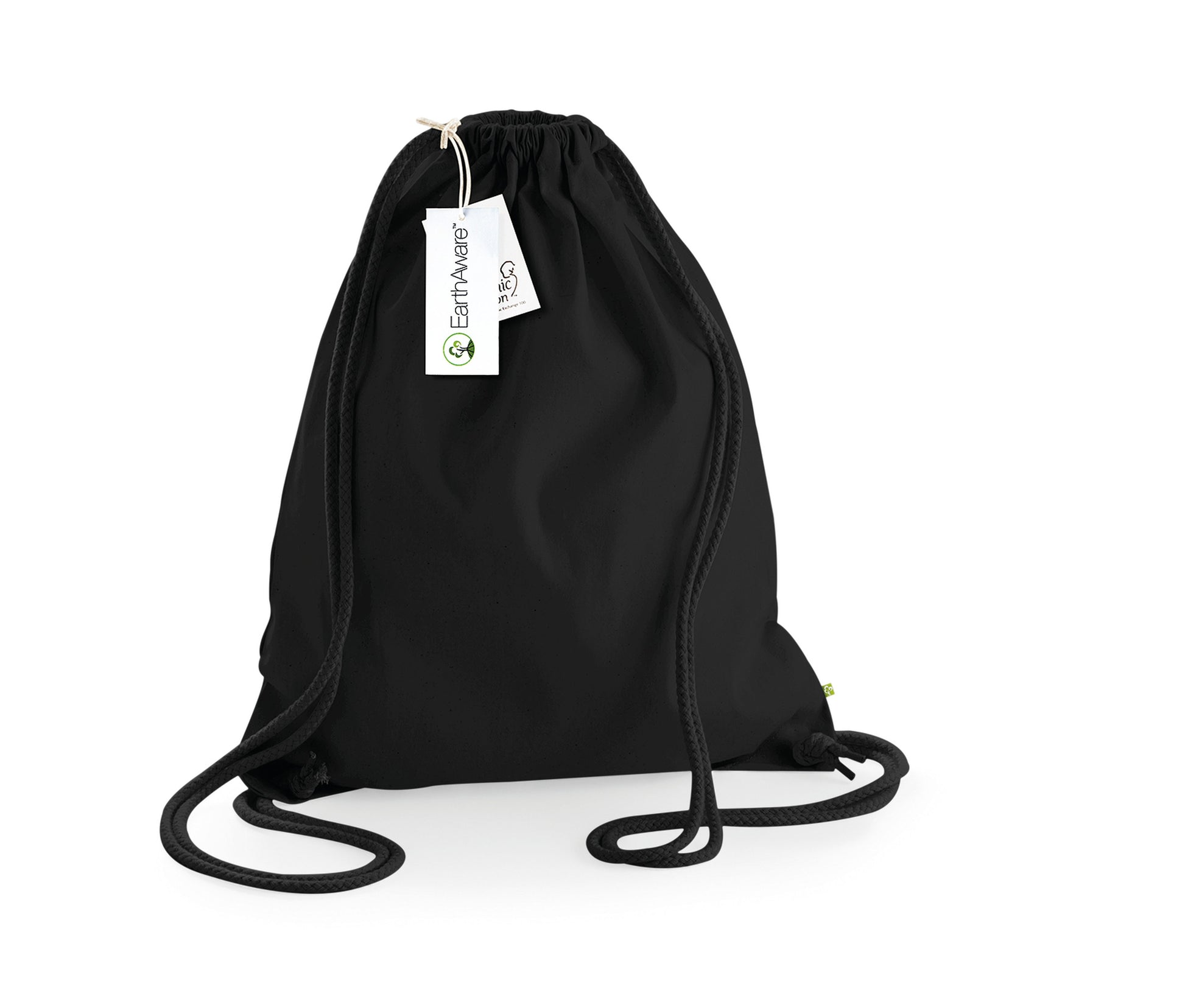 Sac de Gym en Coton Organique - Black/black