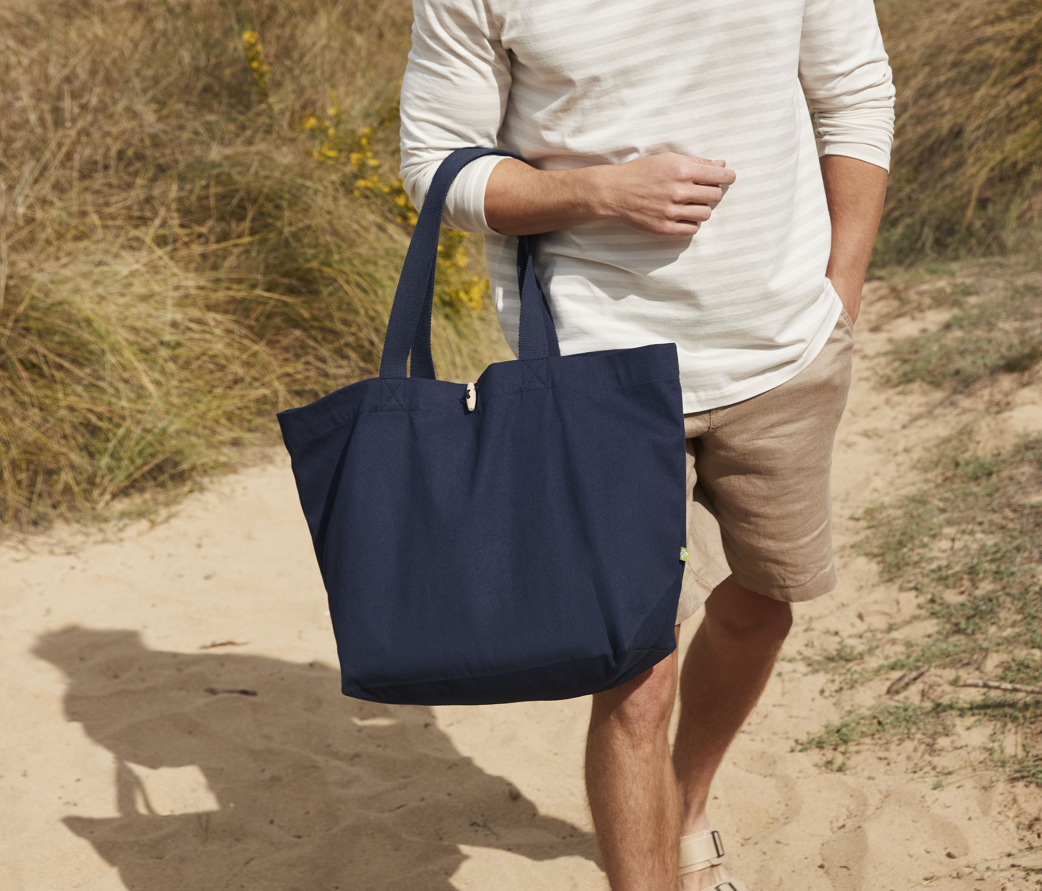 Sac shopping grand volume coton bio