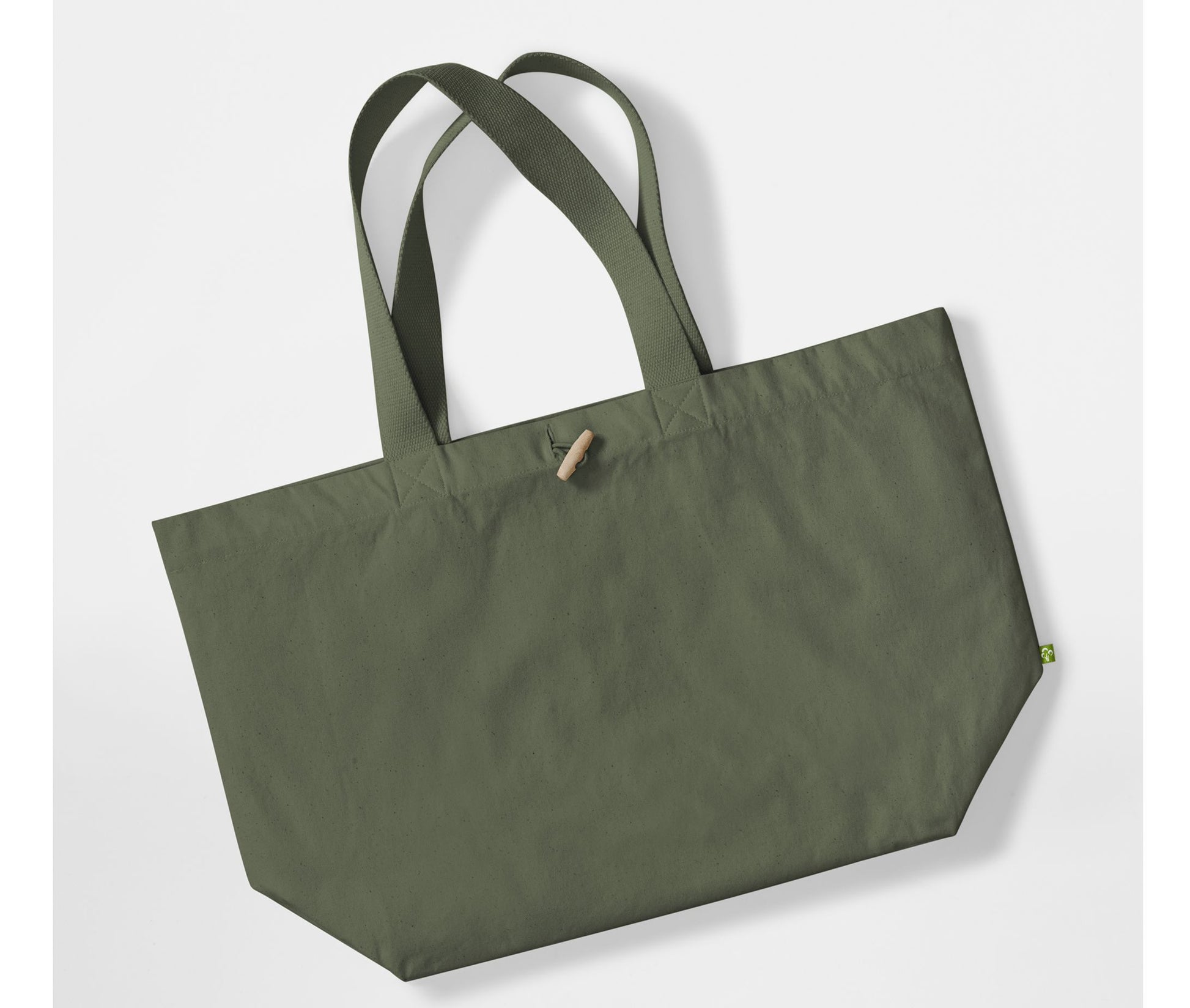 Sac Canvas en Coton Organique - Olive Green