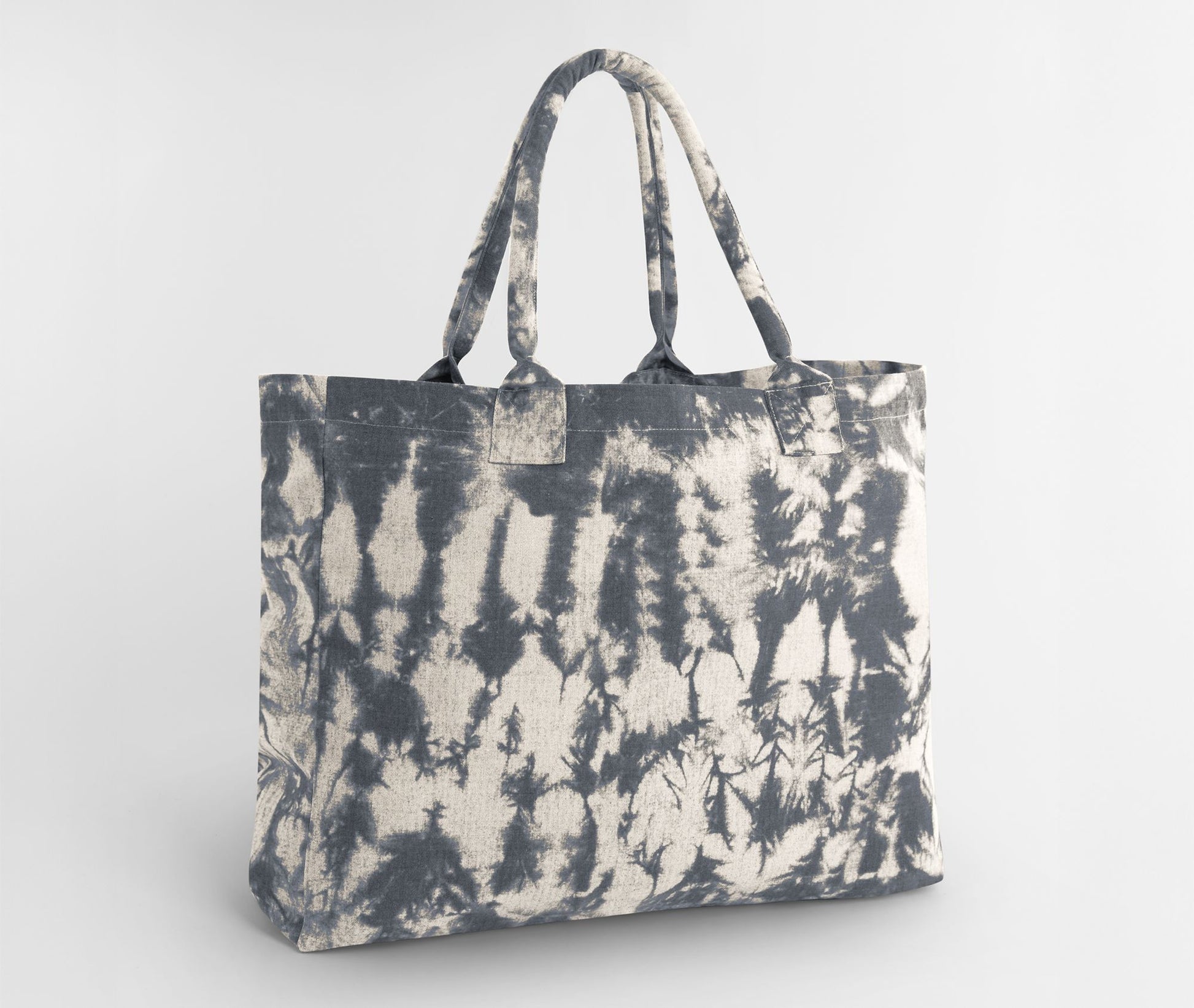 Sac Shopping en Toile Tie-Dye - Natural Black Tie Dye