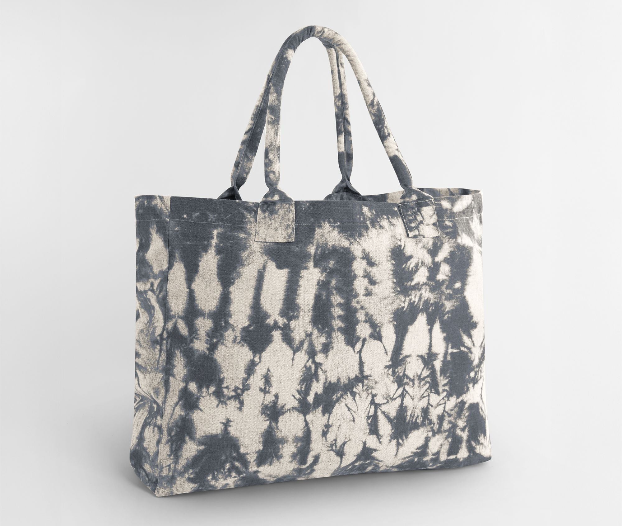 Sac Shopping en Toile Tie-Dye - Natural Black Tie Dye