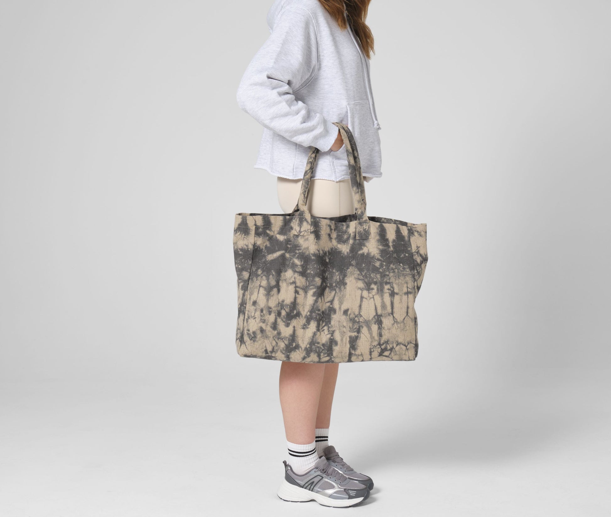 Sac shopping en toile tie-dye