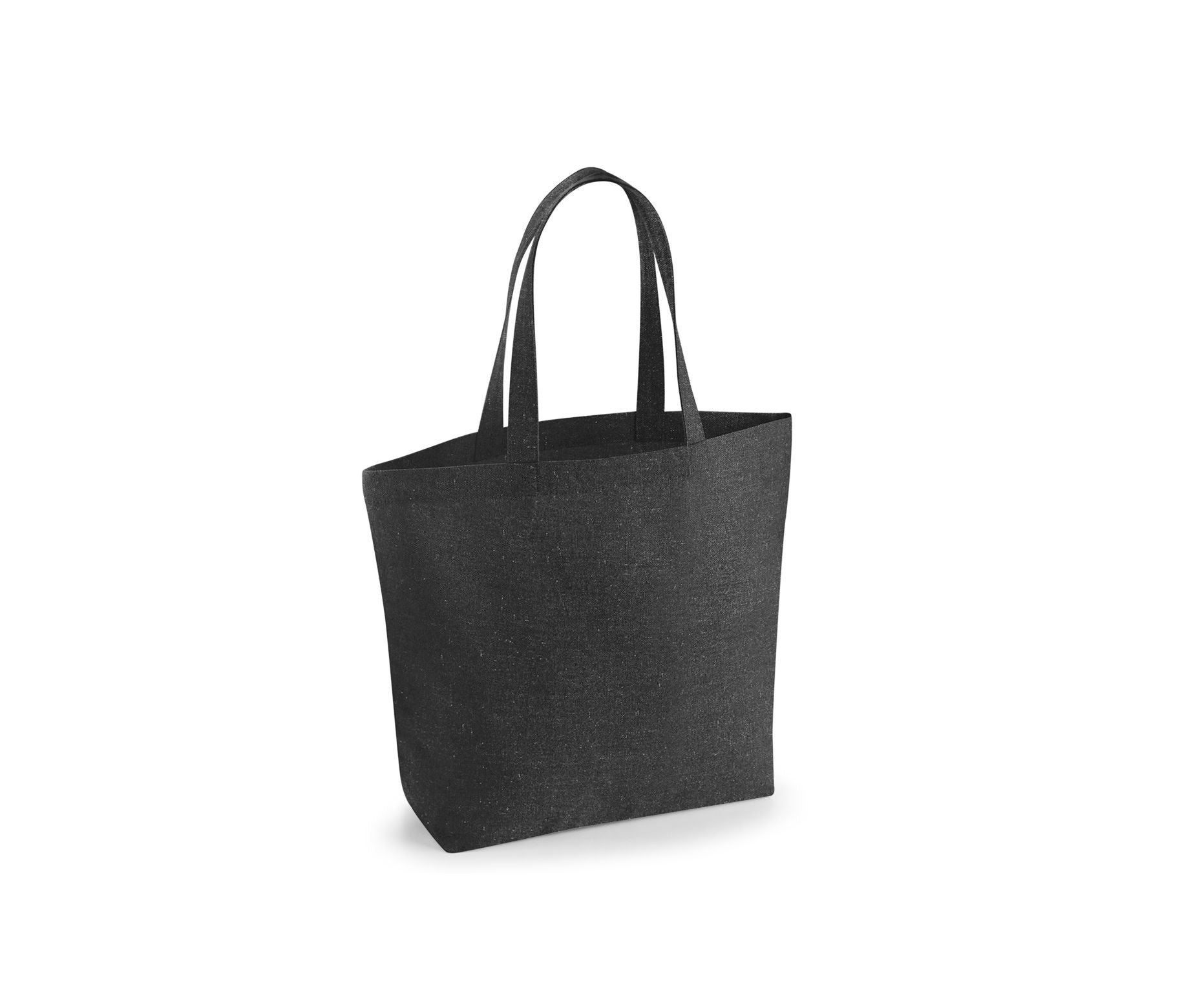 Maxi Sac Shopping en Polycoton Recyclé - Black