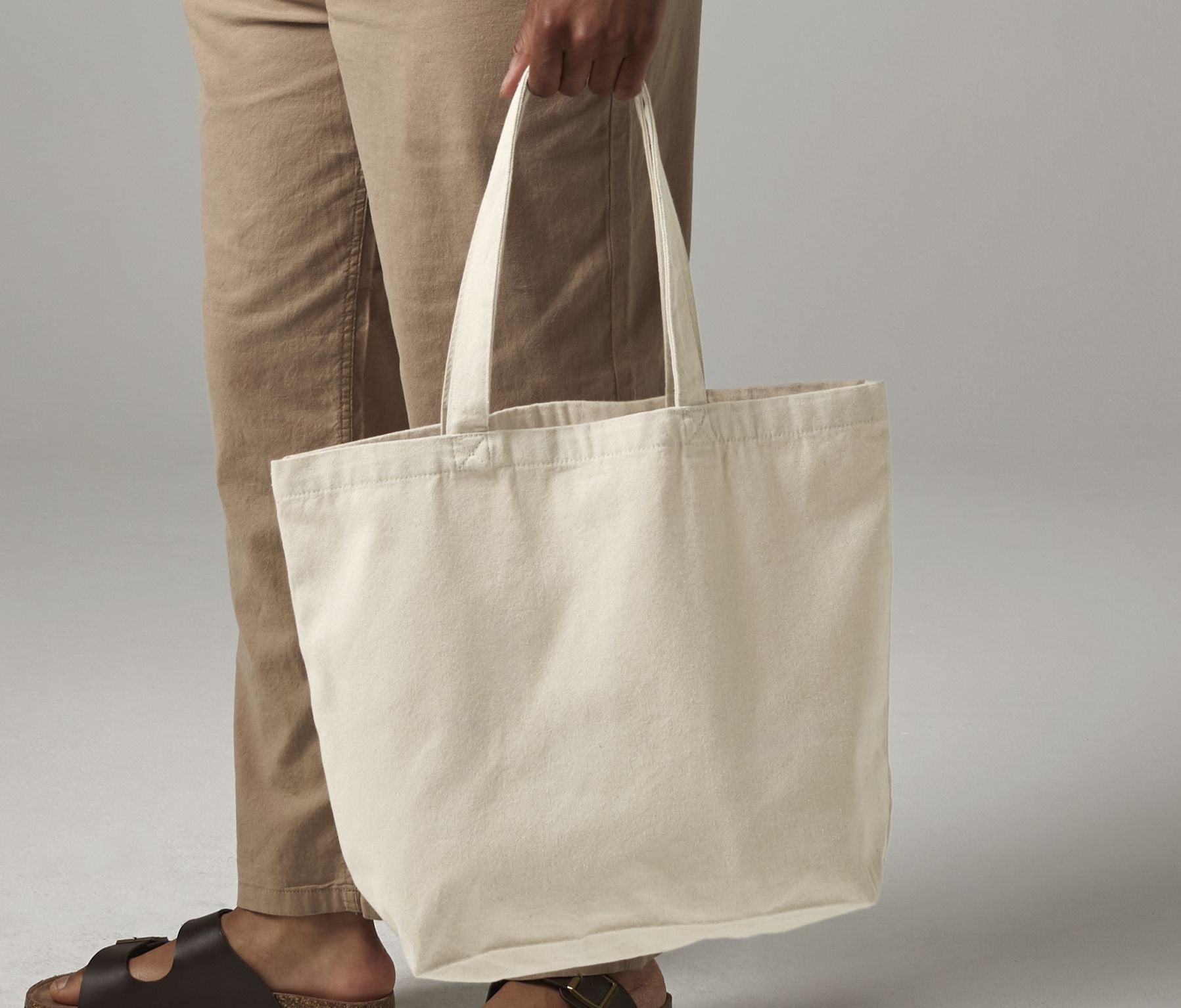 Maxi sac shopping en polycoton recyclé
