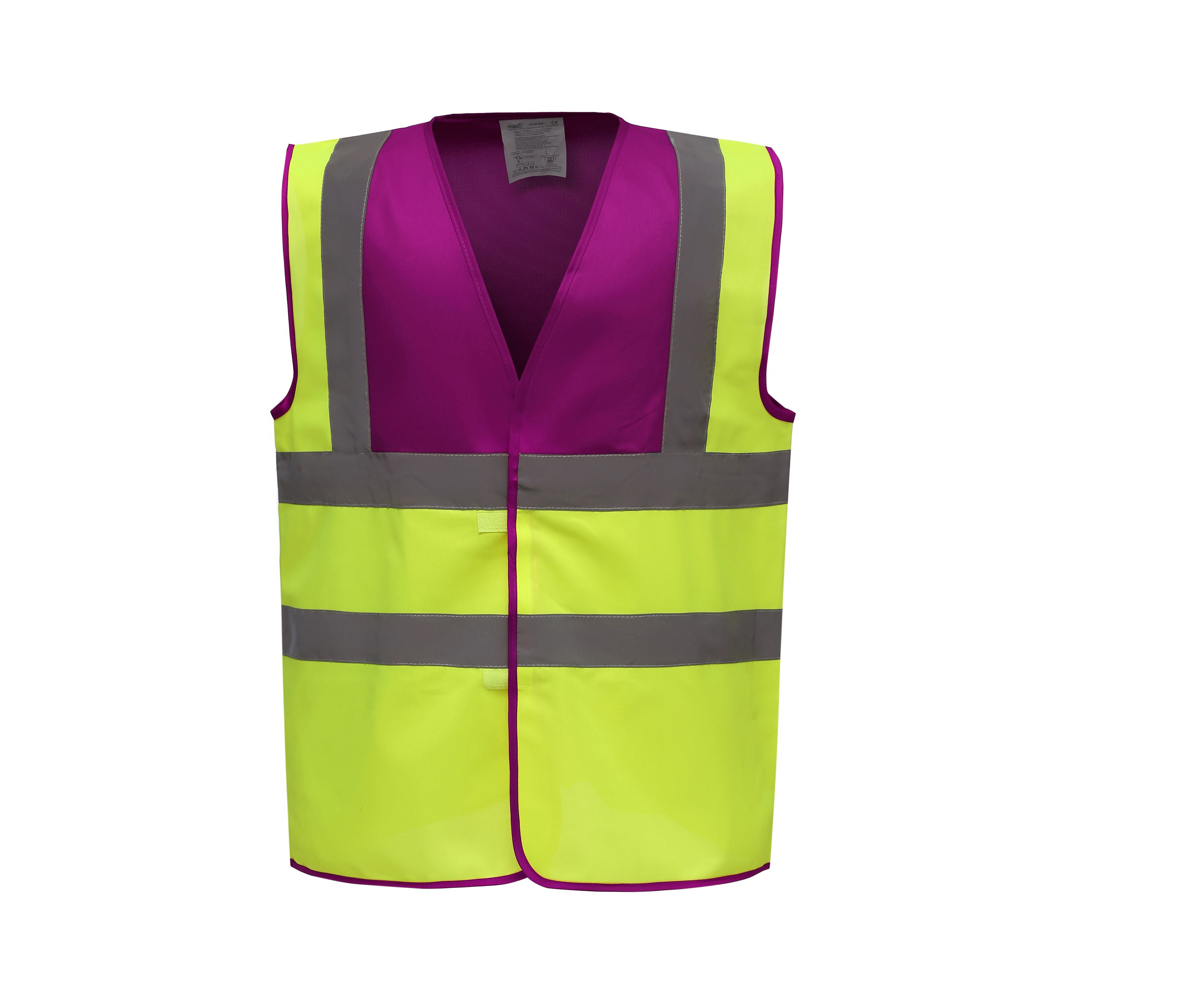 Gilet de Sécurité - Raspberry/hi Vis Yellow