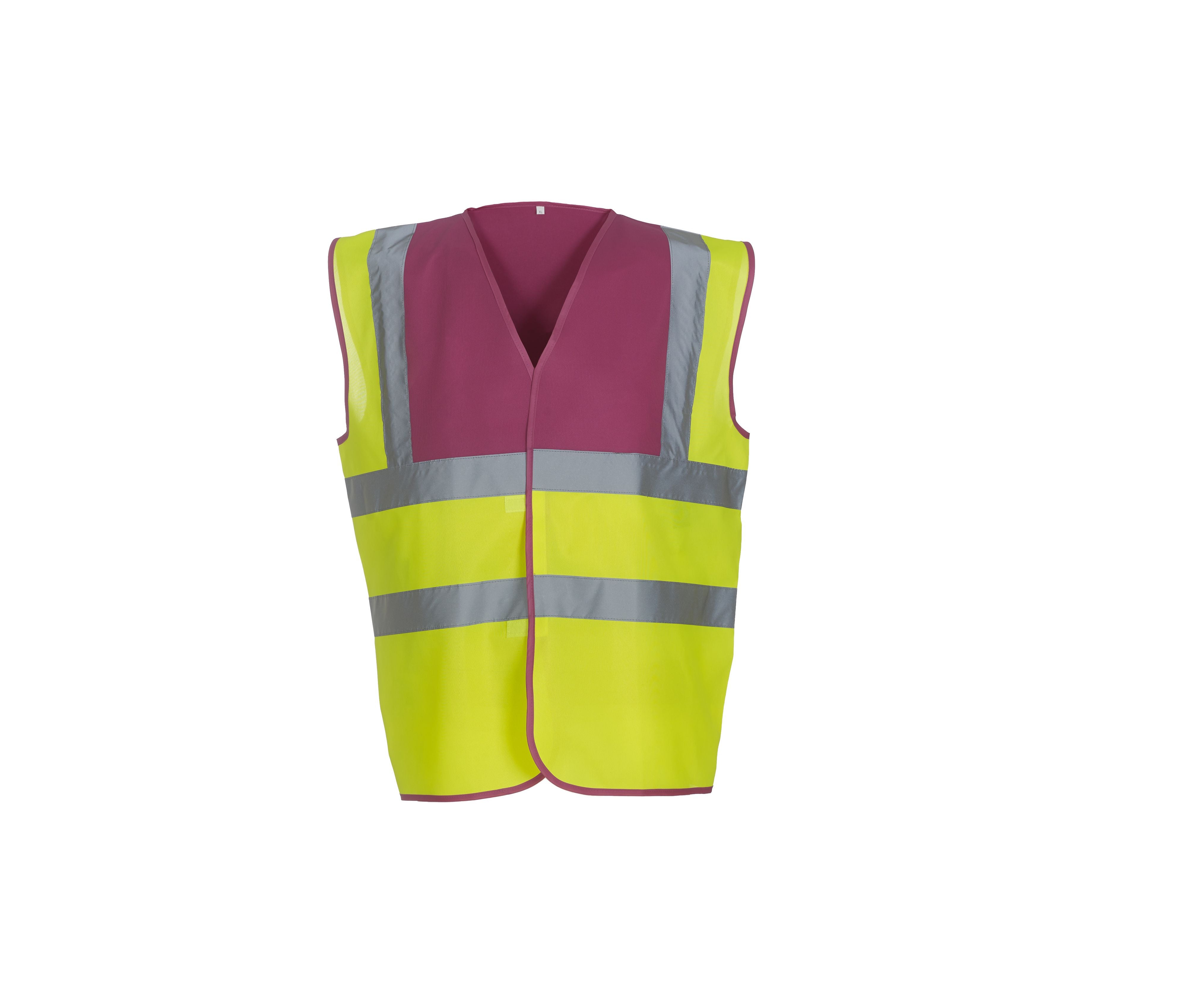 Gilet de Sécurité - Raspberry/hi Vis Yellow