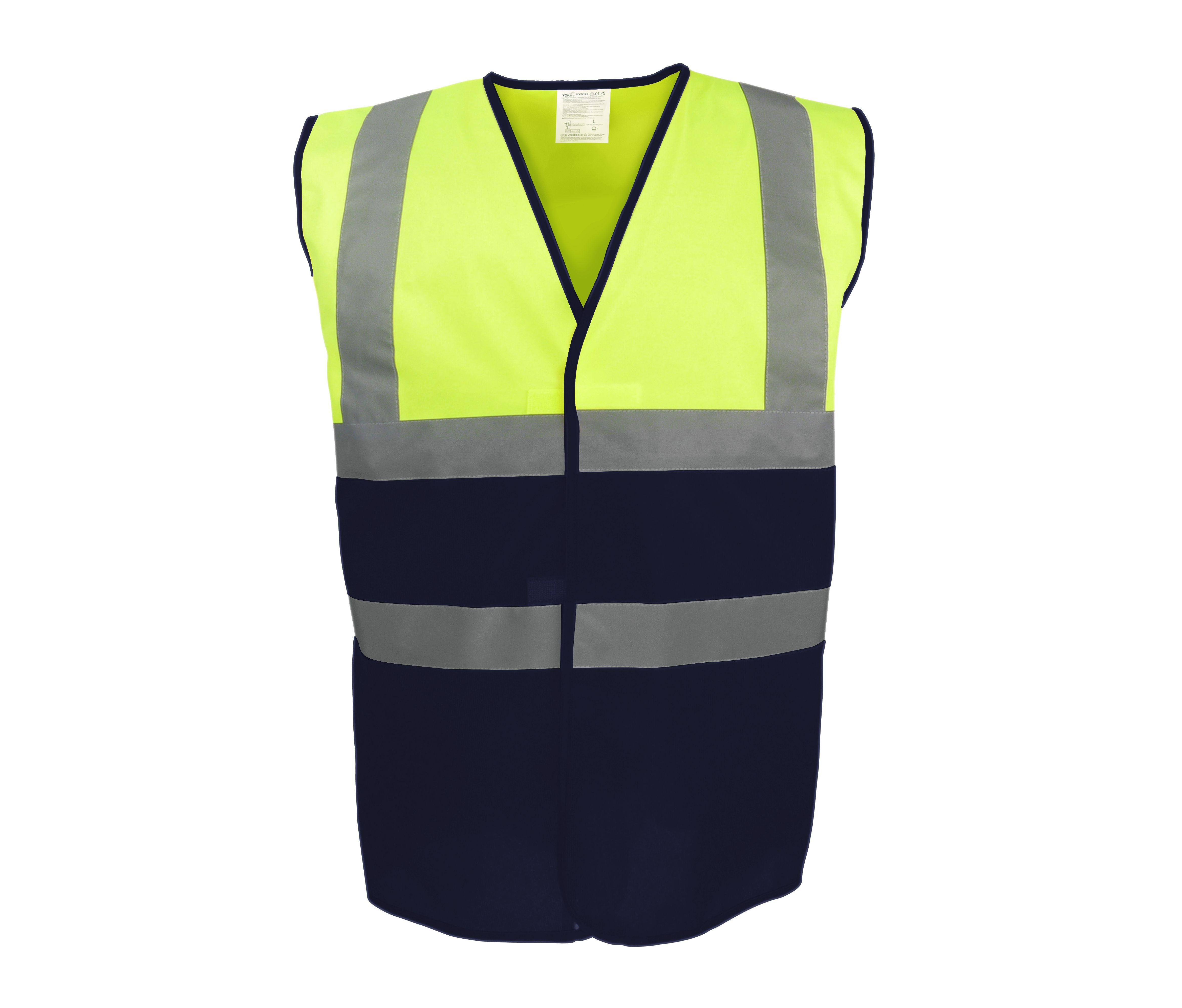 Gilet de Sécurité Bicolore - Hi Vis Yellow / Navy