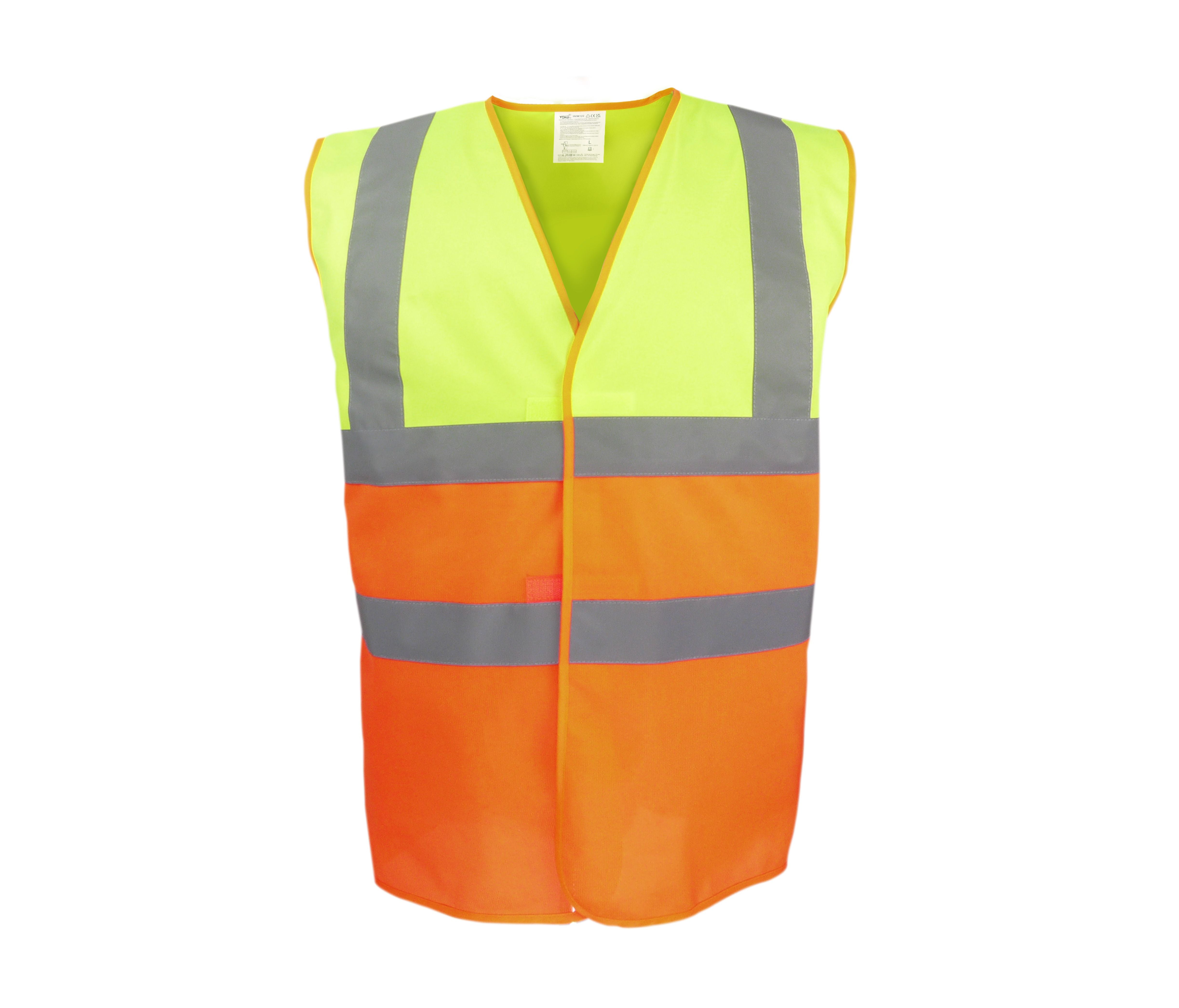 Gilet de Sécurité Bicolore - Hi Vis Yellow / Orange