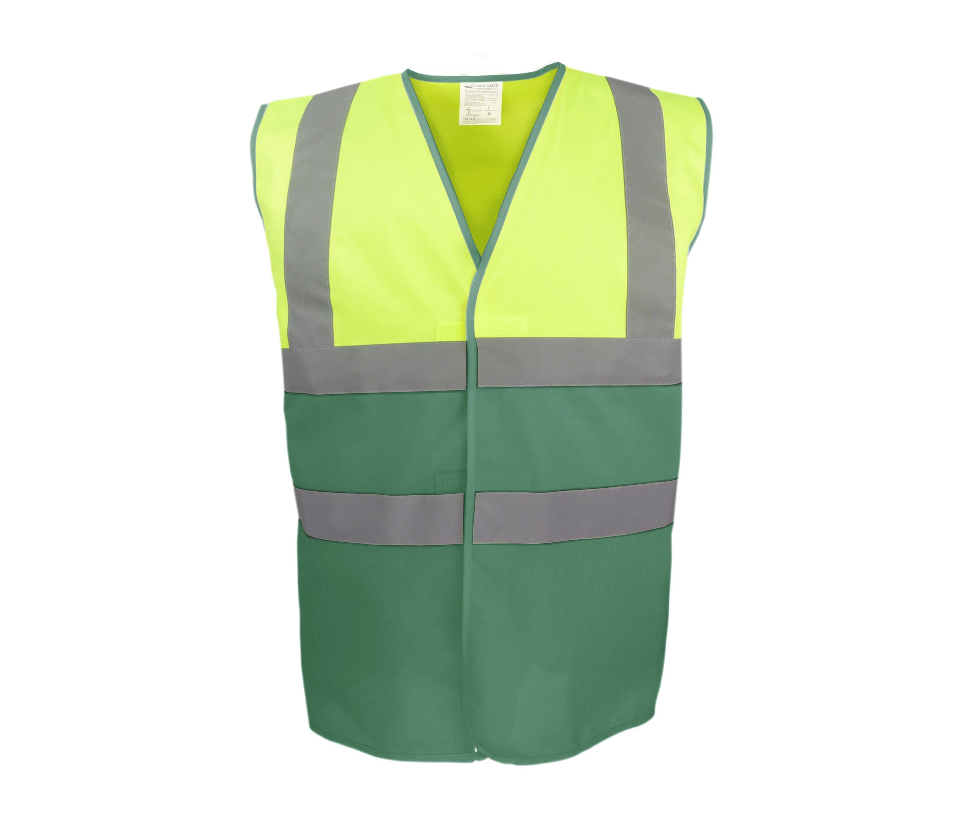 Gilet de Sécurité Bicolore - Hi Vis Yellow / Paramedic Green