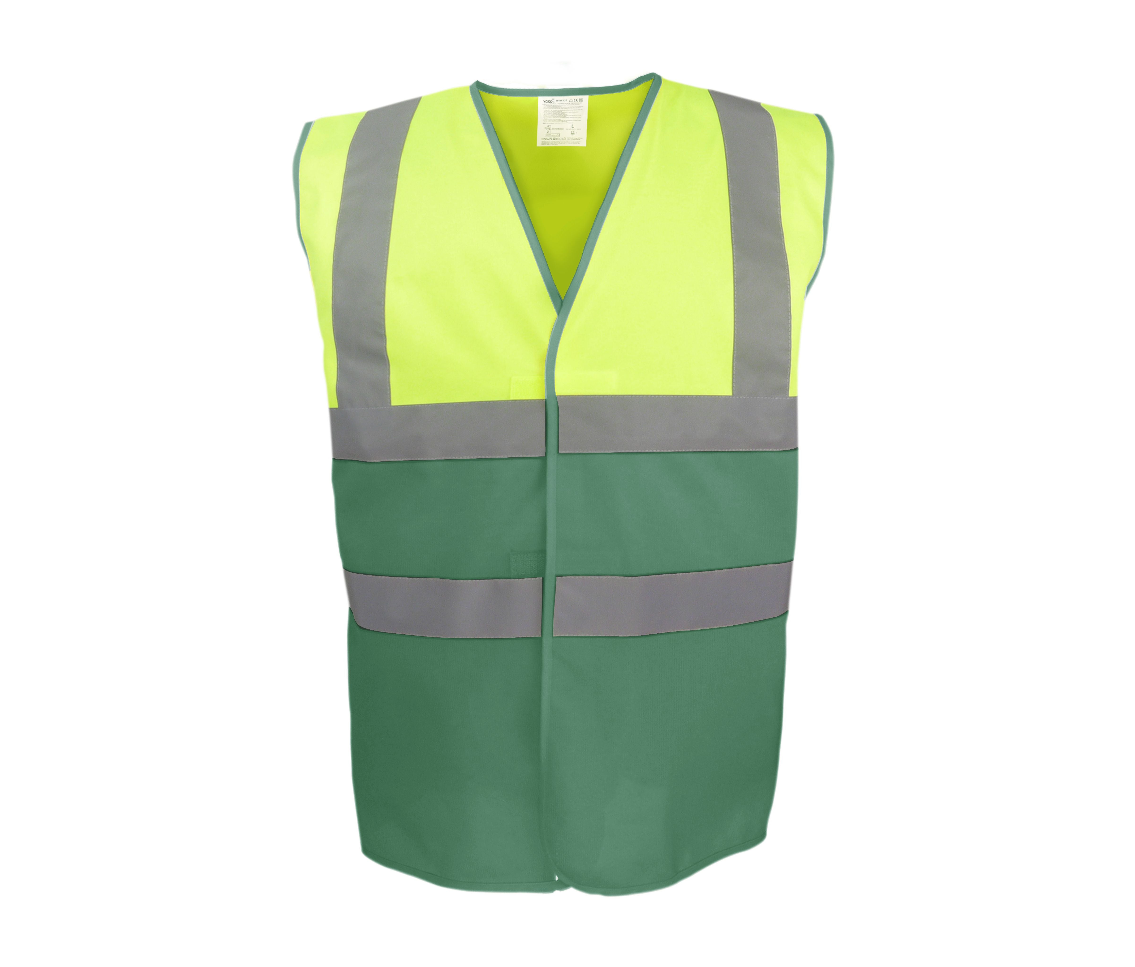 Gilet de Sécurité Bicolore - Hi Vis Yellow / Paramedic Green
