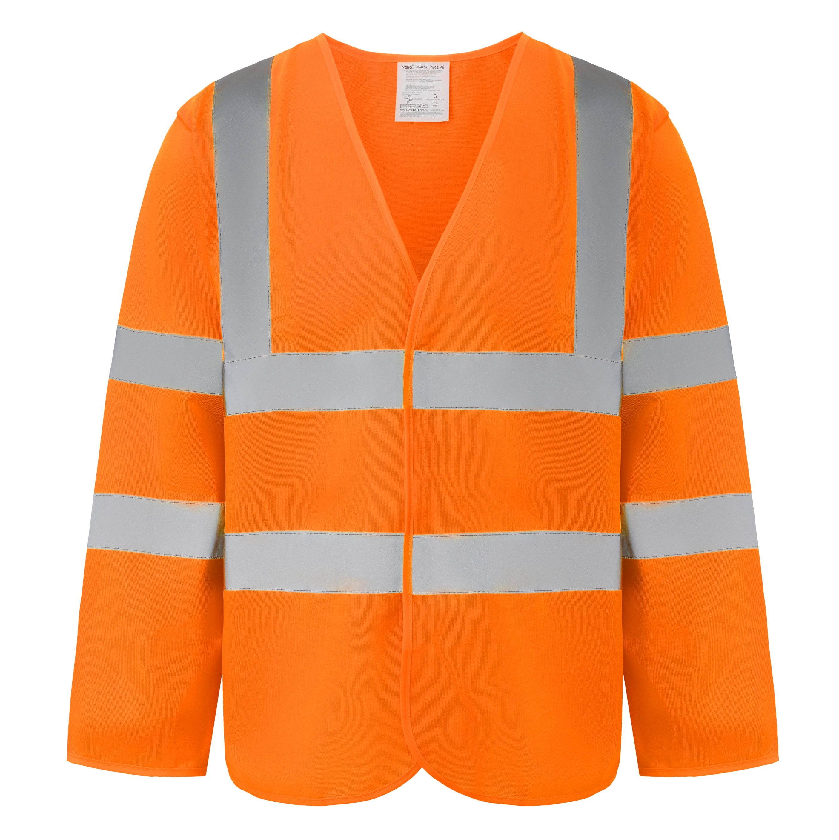 Veste de Sécurité Manches Longues - Hi Vis Orange
