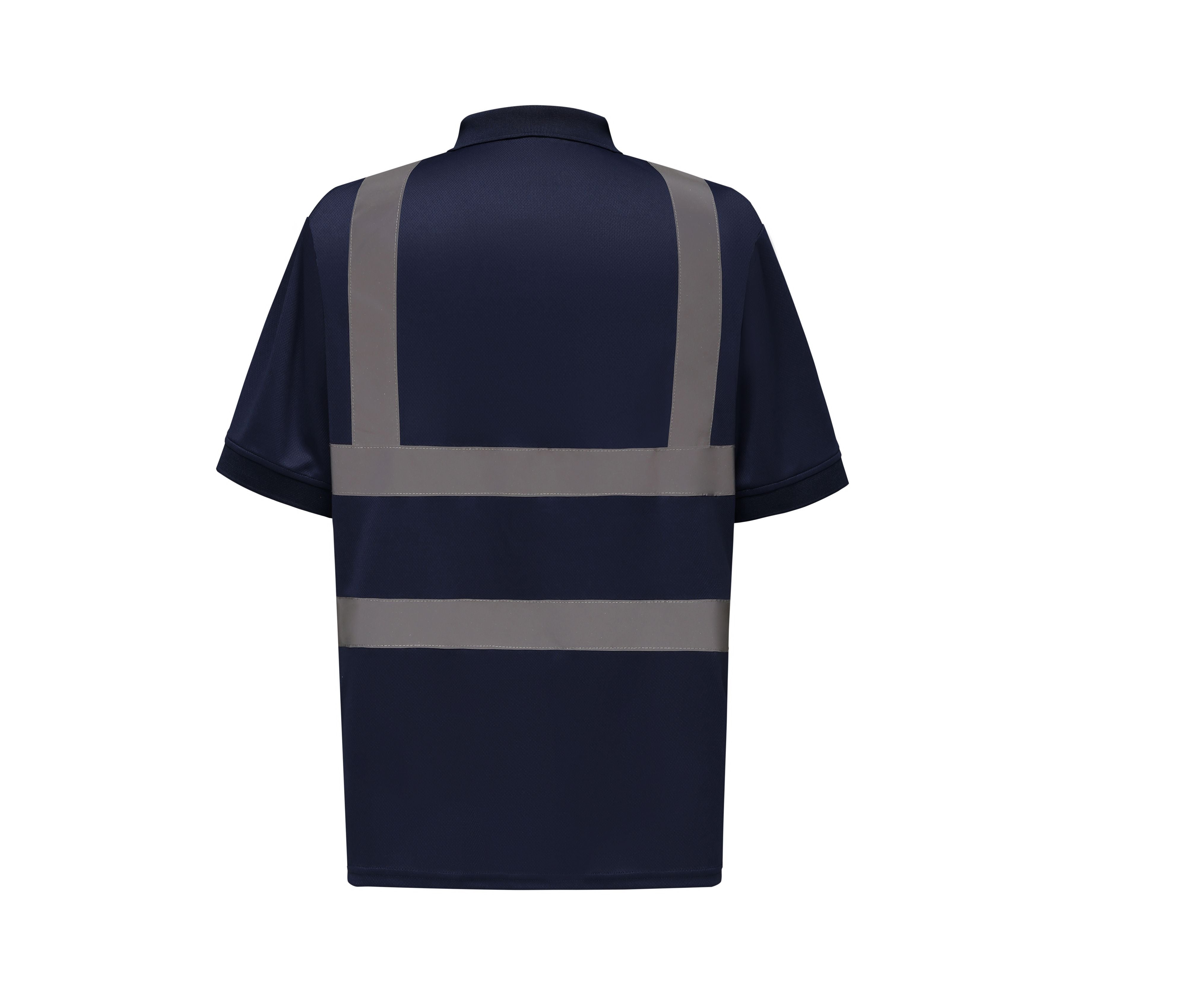 Polo Manches Courtes Haute Visibilité - Navy