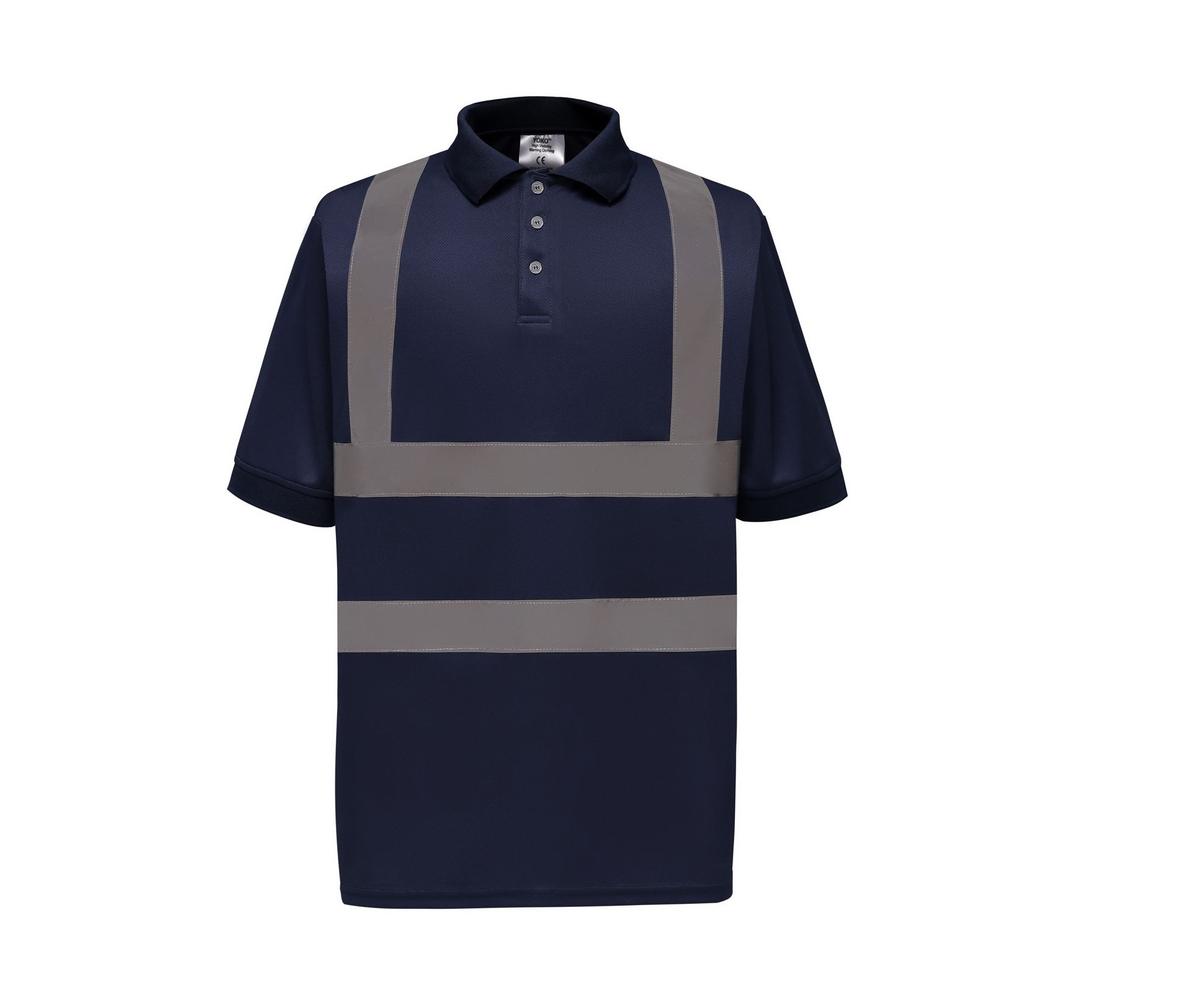 Polo Manches Courtes Haute Visibilité - Navy