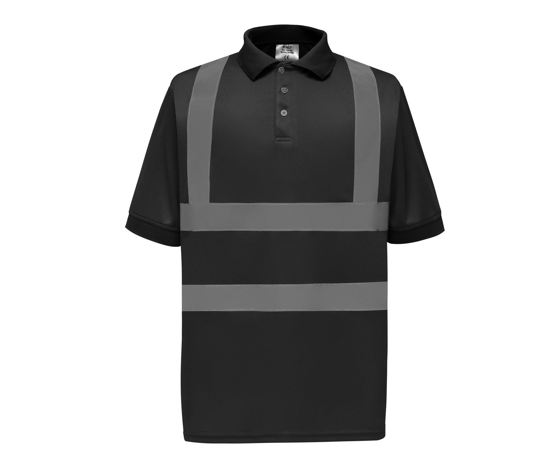Polo Manches Courtes Haute Visibilité - Black