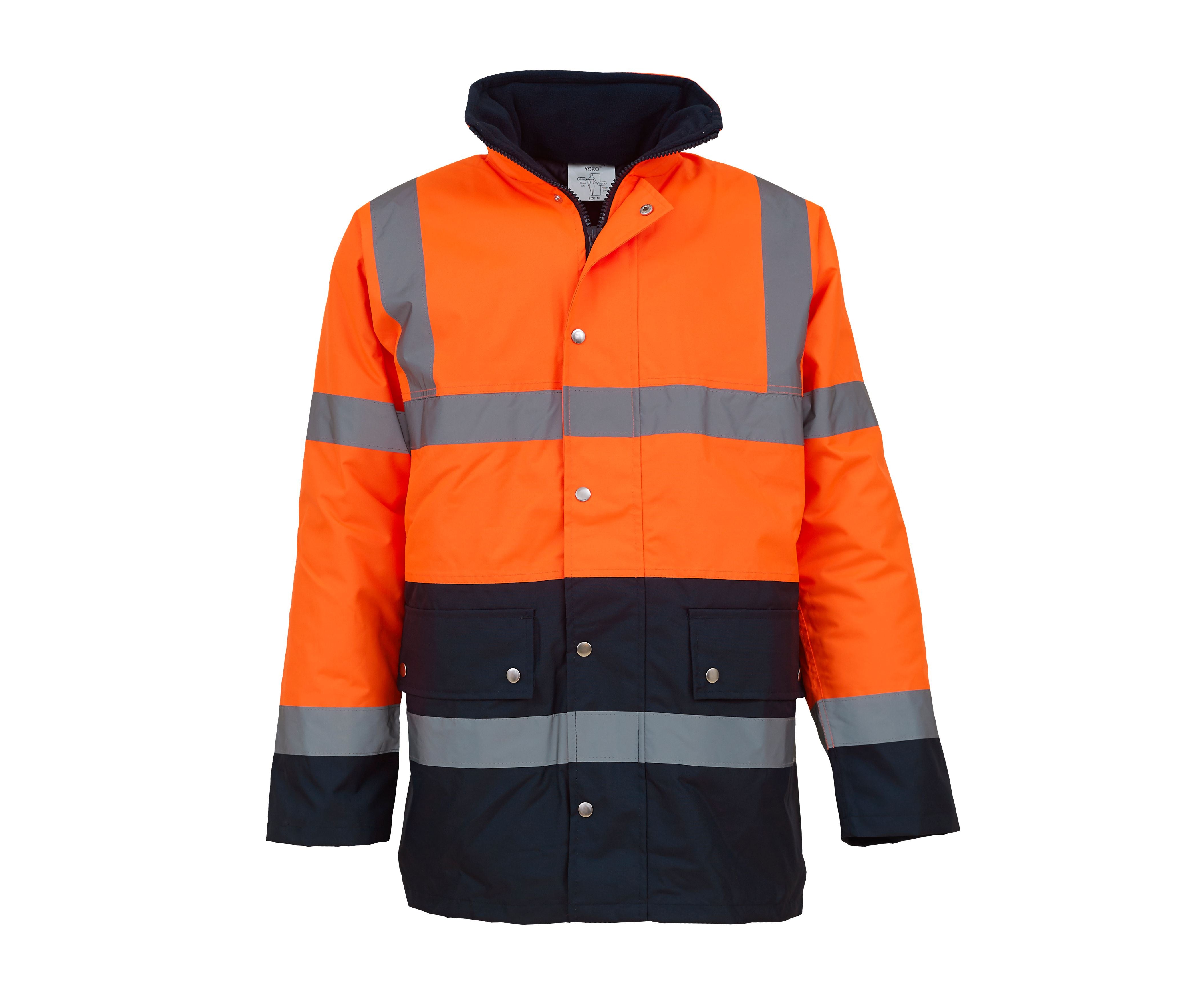 Parka Bicolore Haute Visibilité - Hi Vis Orange/navy