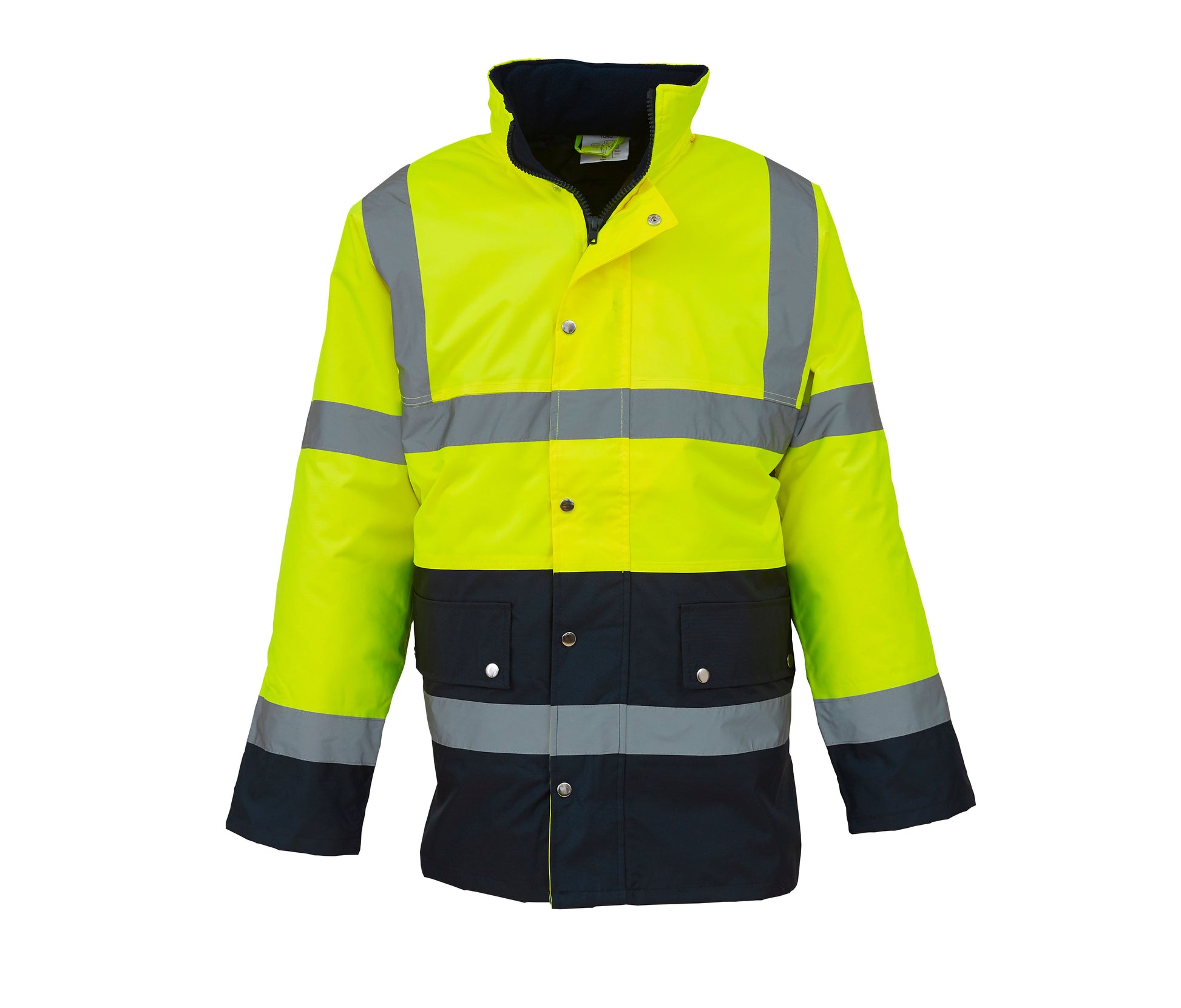 Parka Bicolore Haute Visibilité - Hi Vis Yellow/navy