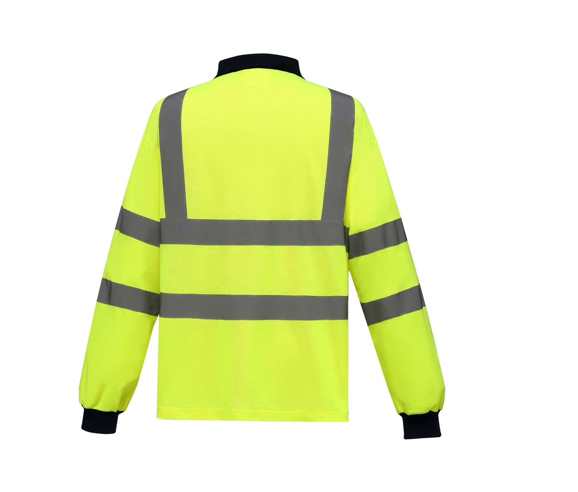 Polo Manches Longues Haute Visibilité - Hi Vis Yellow