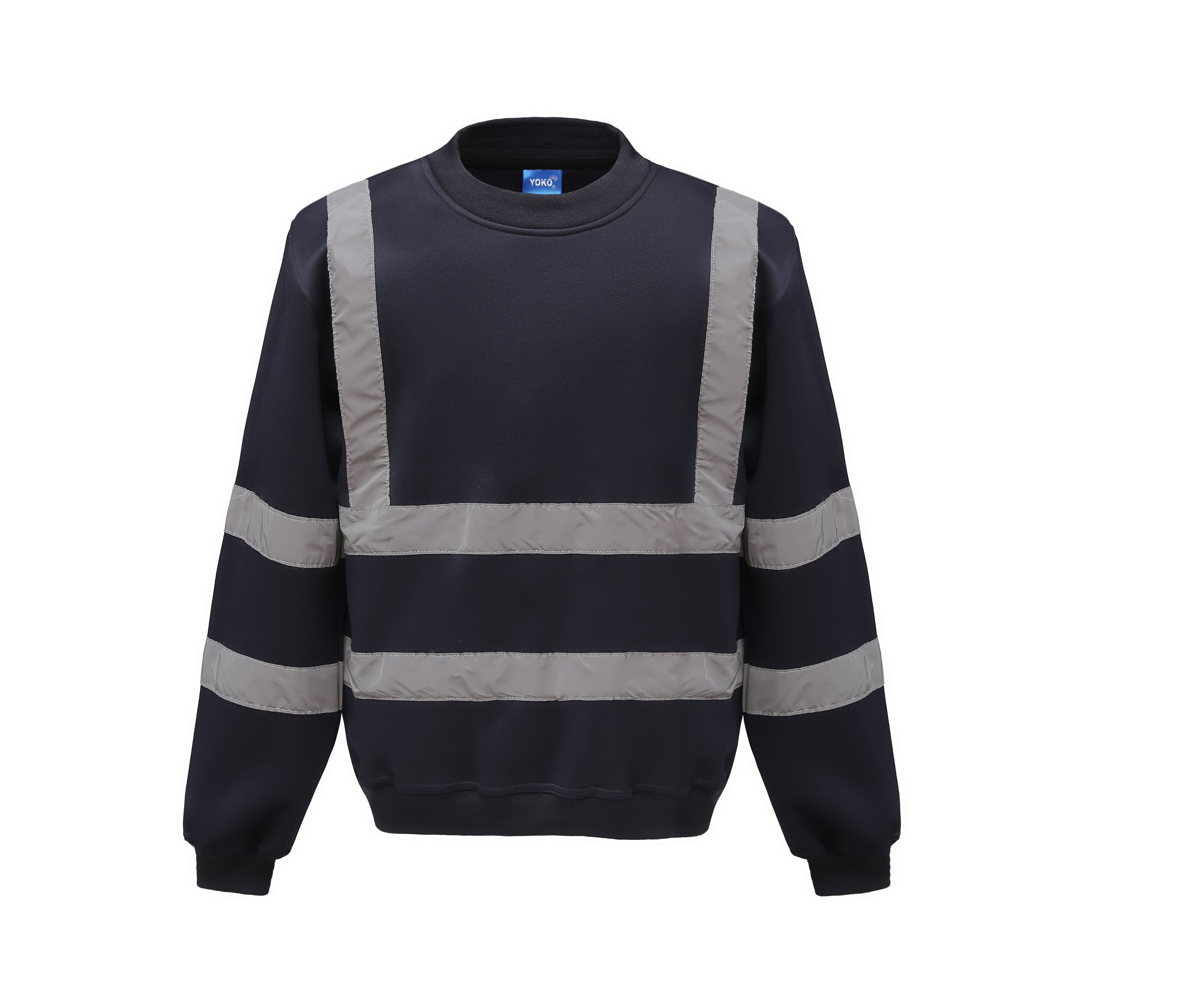 Sweat Col Rond Haute Visibilité - Navy