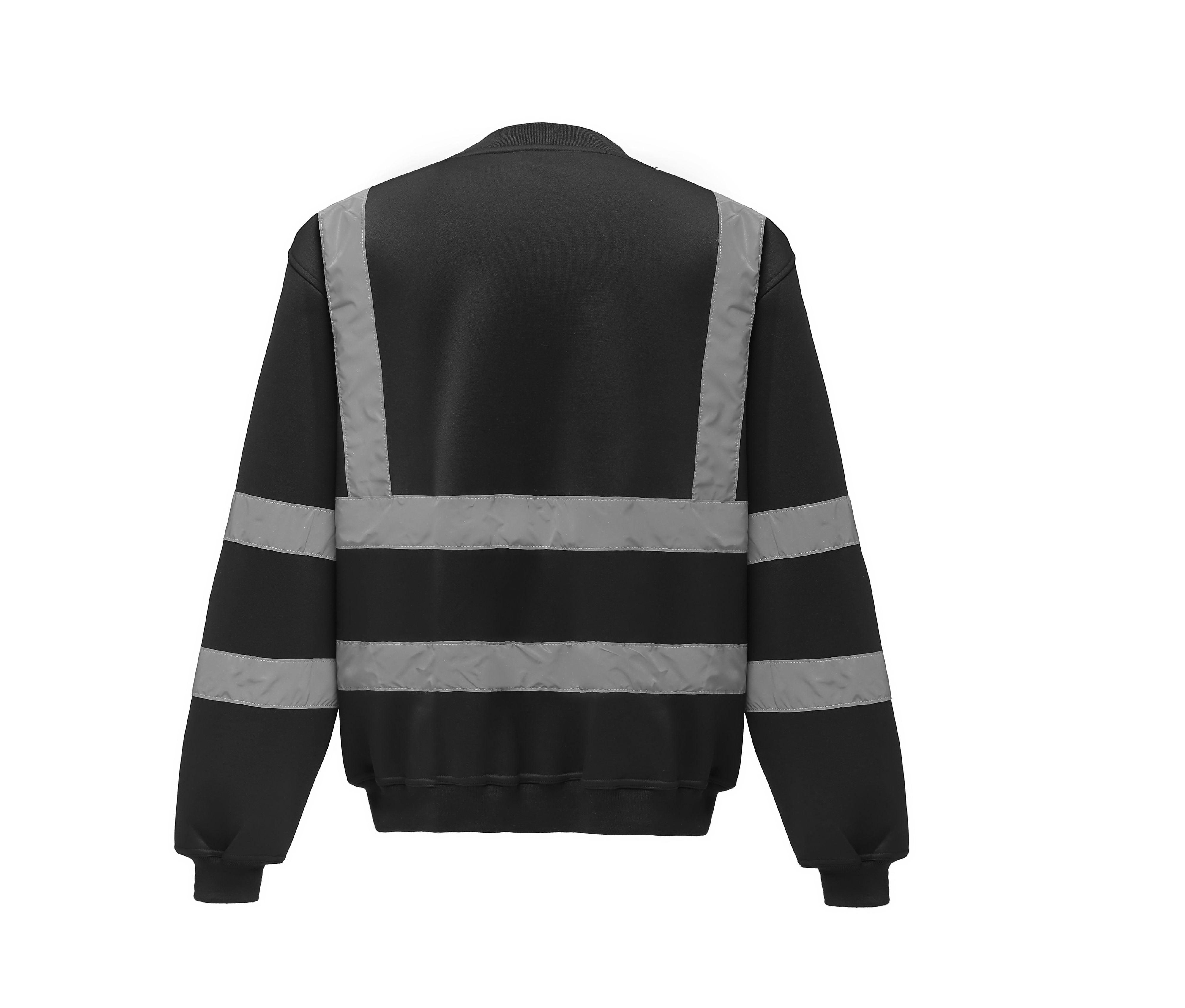 Sweat Col Rond Haute Visibilité - Black