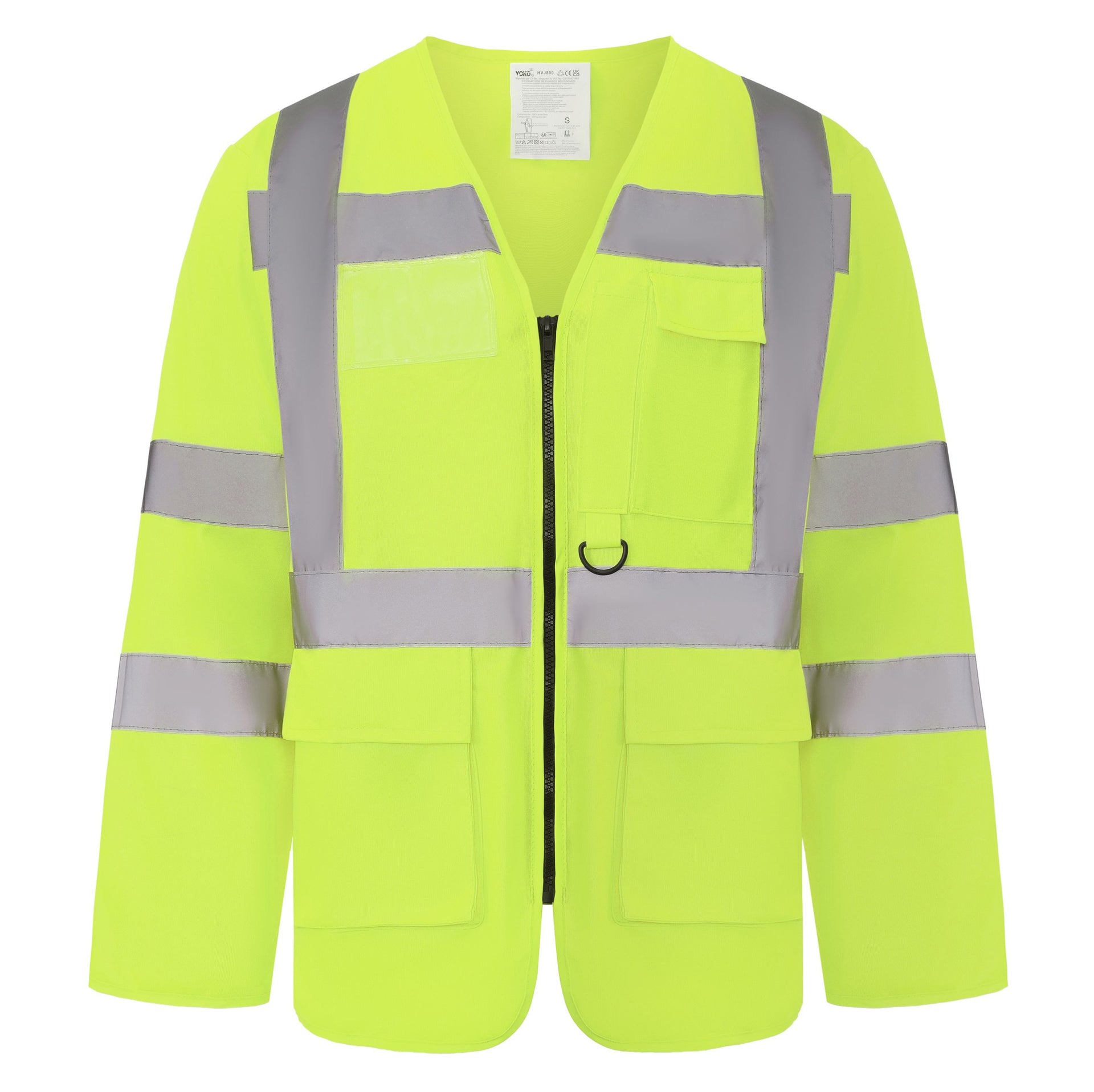 Veste de Sécurité Multi-Poches Manches Longues - Hi Vis Yellow