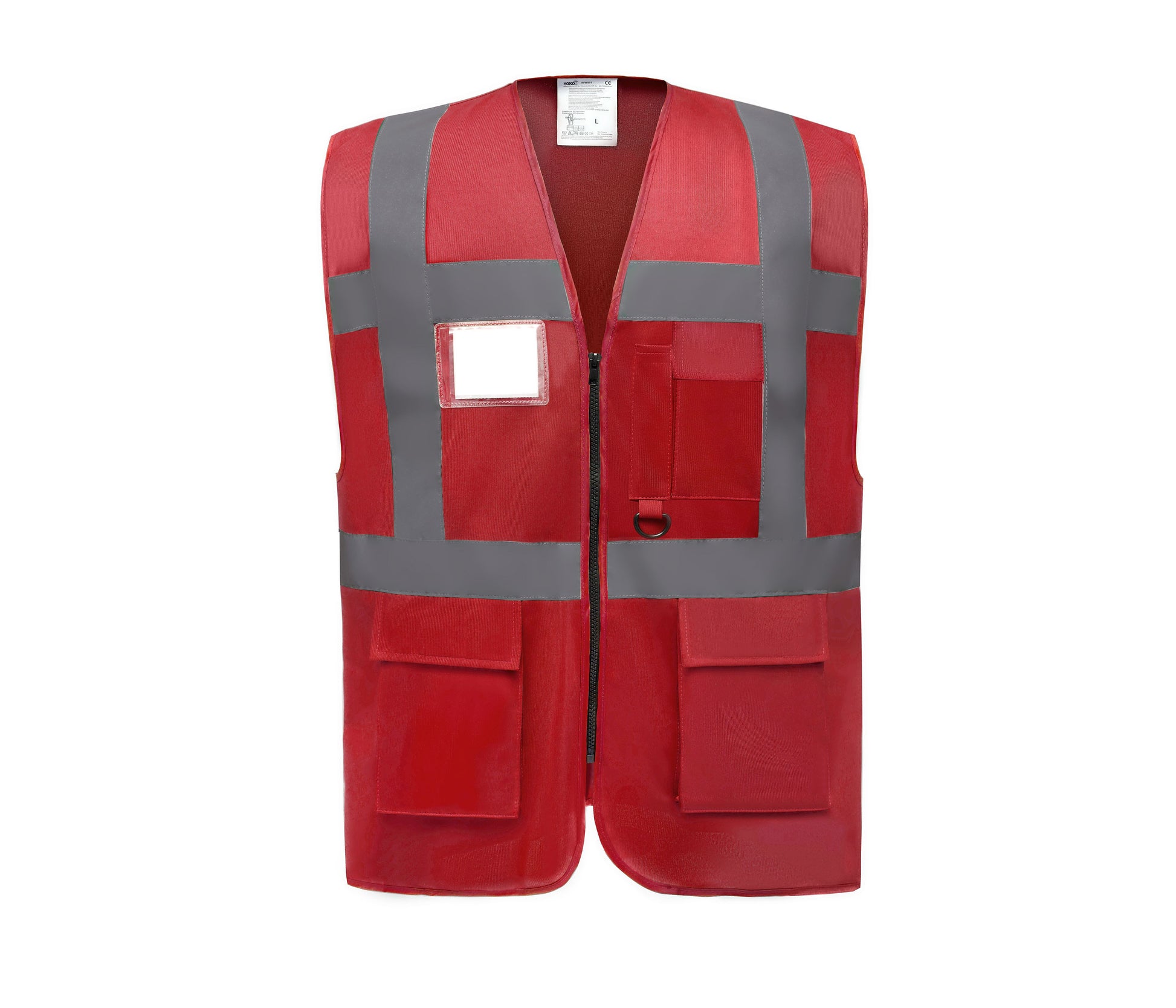 Gilet Multi-Fonction Haute Sécurité - Red