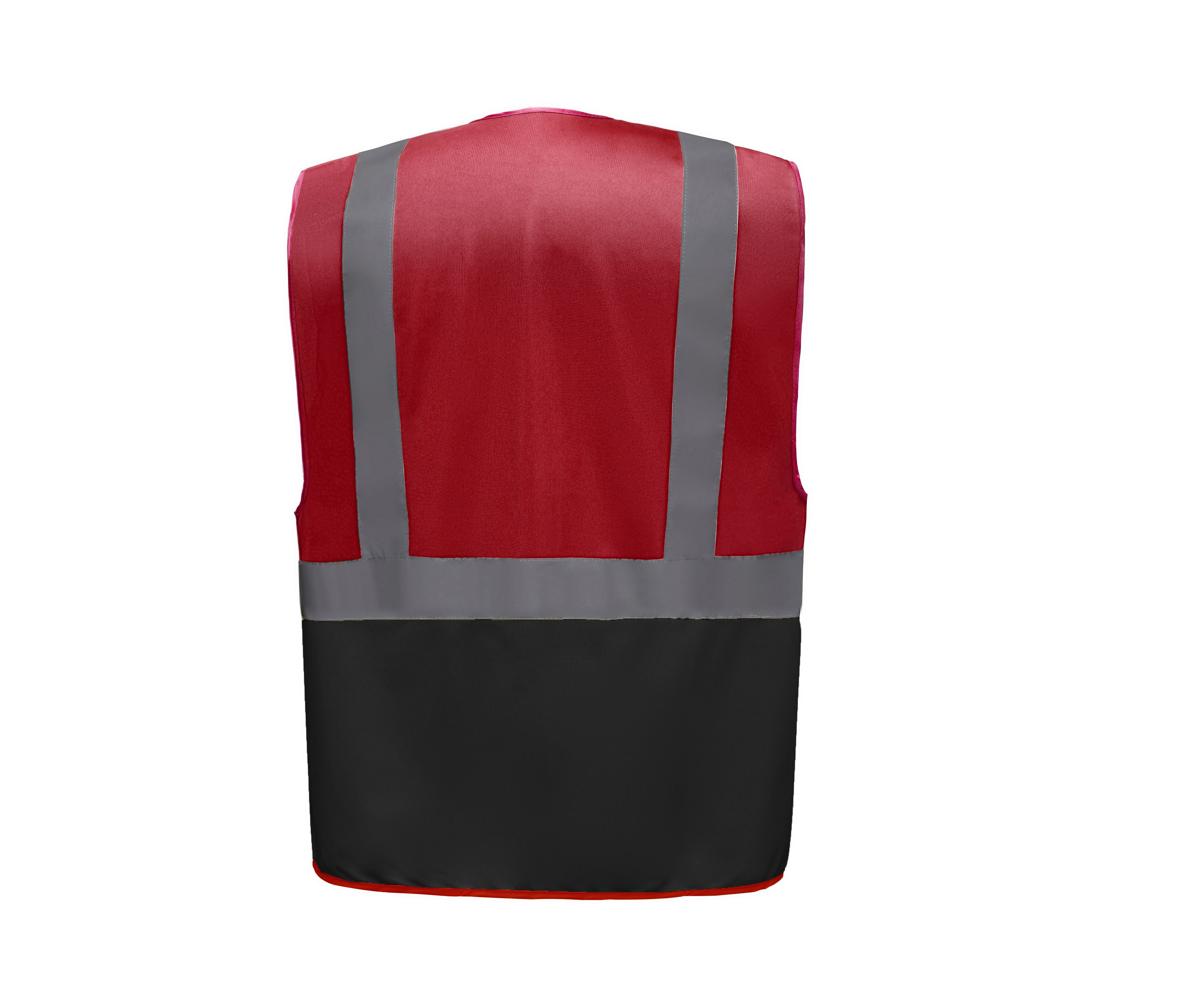 Gilet Multi-Fonction Haute Sécurité - Red/black